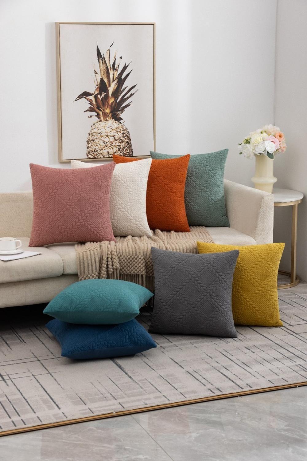 Funda Cojin Decorativa Interior-exterior Plush Flores (45X45)-1