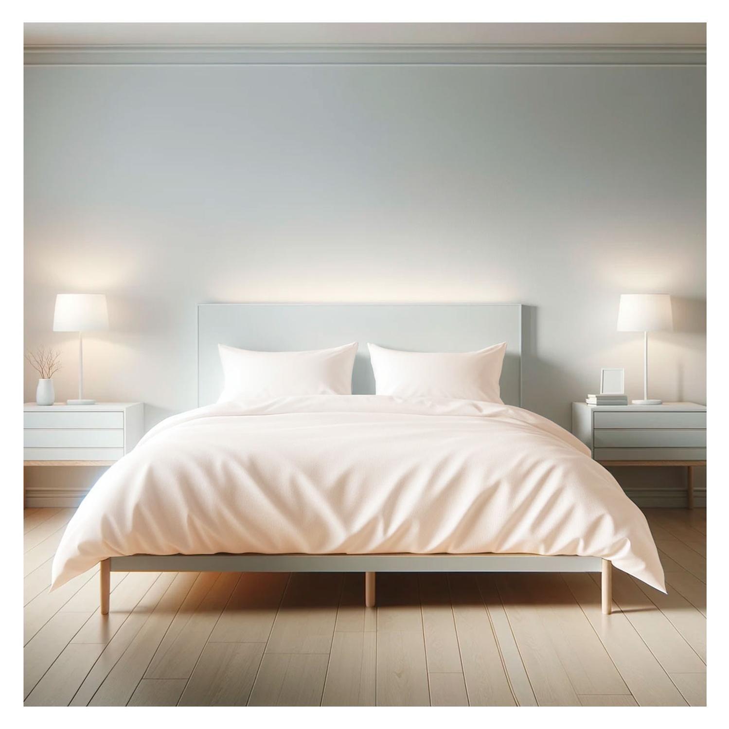 Sábanas 3000 Hilos 2.0 plazas Diseño Americano Crema-2