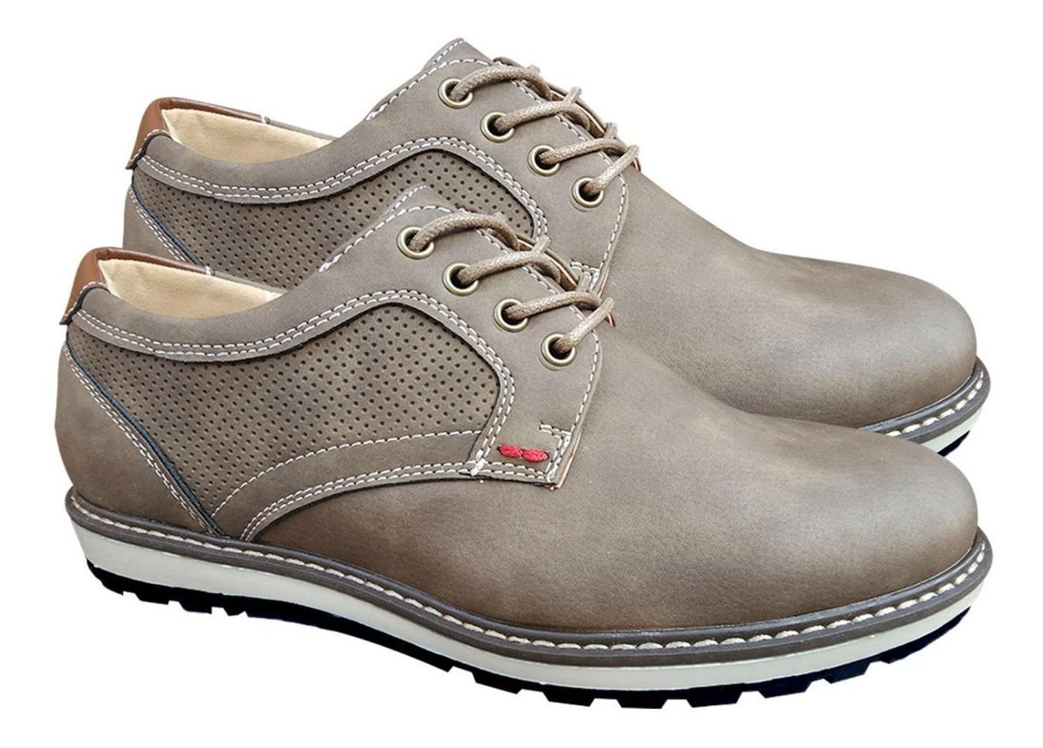 Zapato De Hombre Casual Oxford Ejecutivo - Khaki - 7111-2