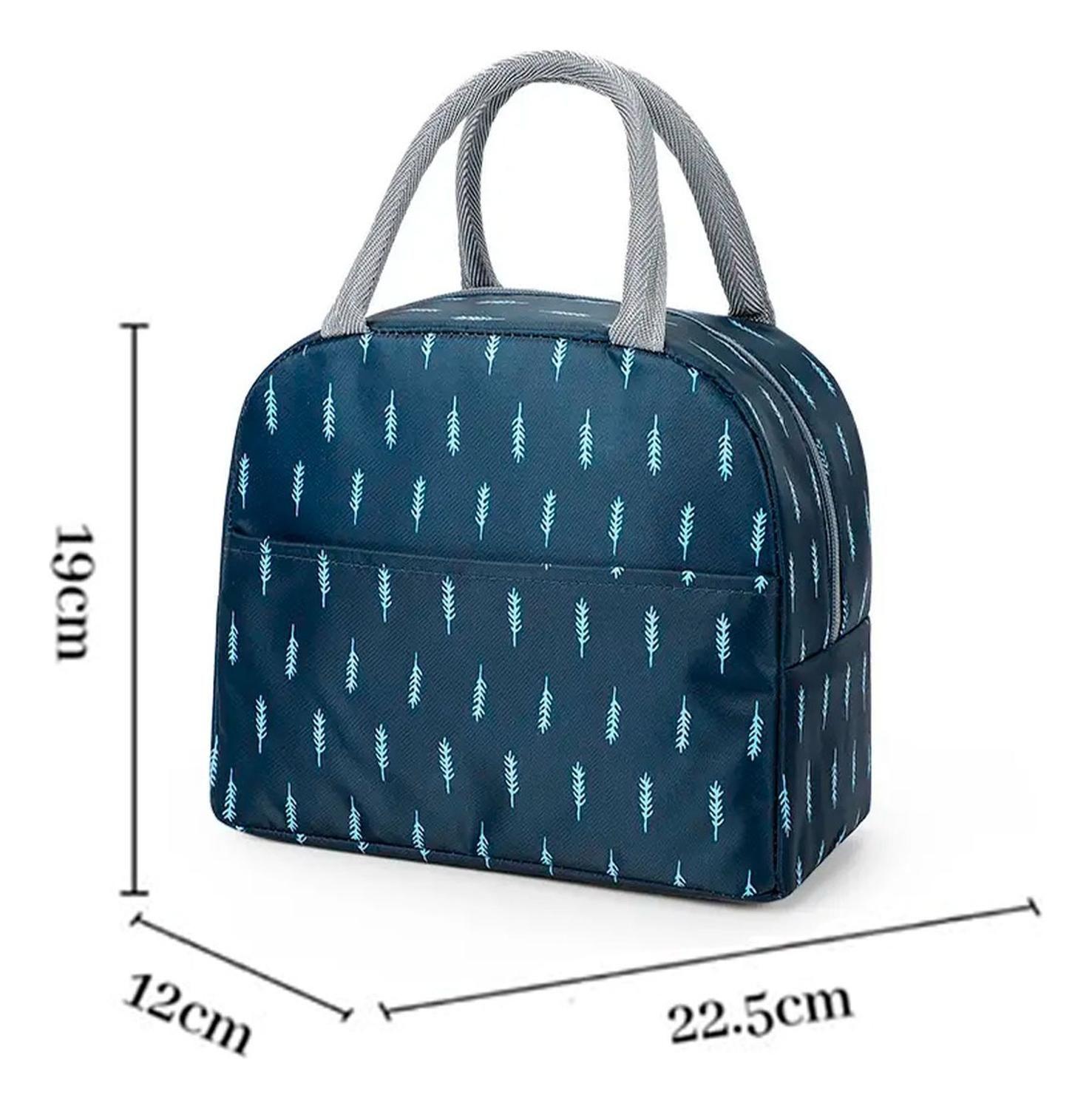 Lonchera Bolsa Termica Portatil Colación Almuerzo Azul-1