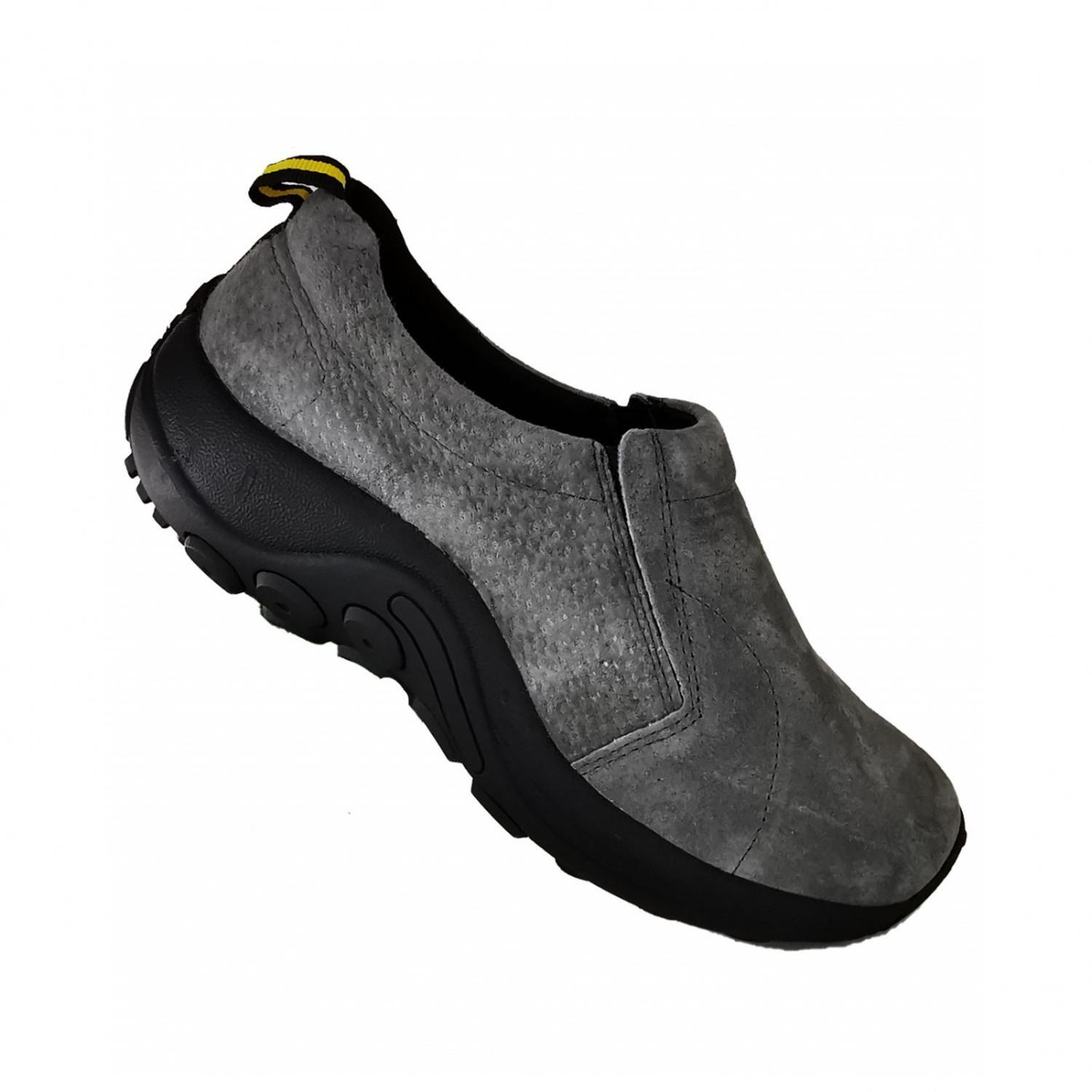 Zapatos De Hombre De Cuero Gamuzado Gris Casual 1072-0