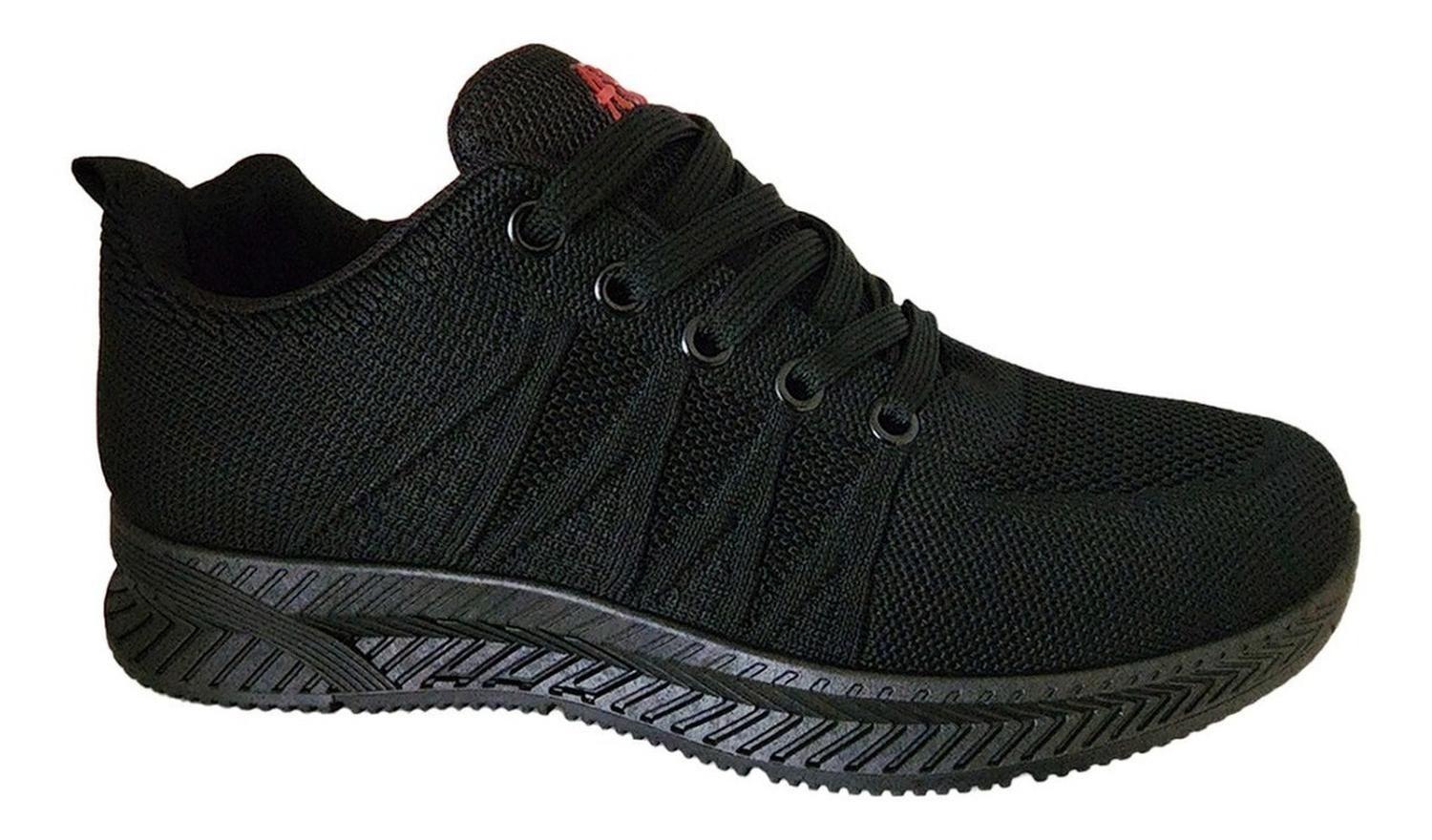 Zapatillas Escolar Negra Deportiva Ligeras Unisex - 7030-1