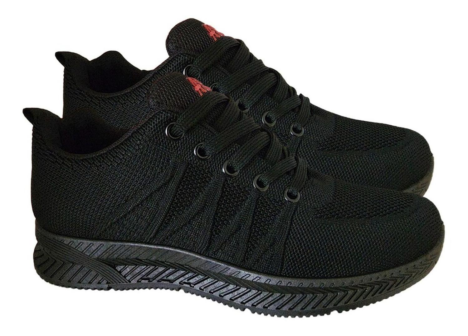 Zapatillas Escolar Negra Deportiva Ligeras Unisex - 7030-2