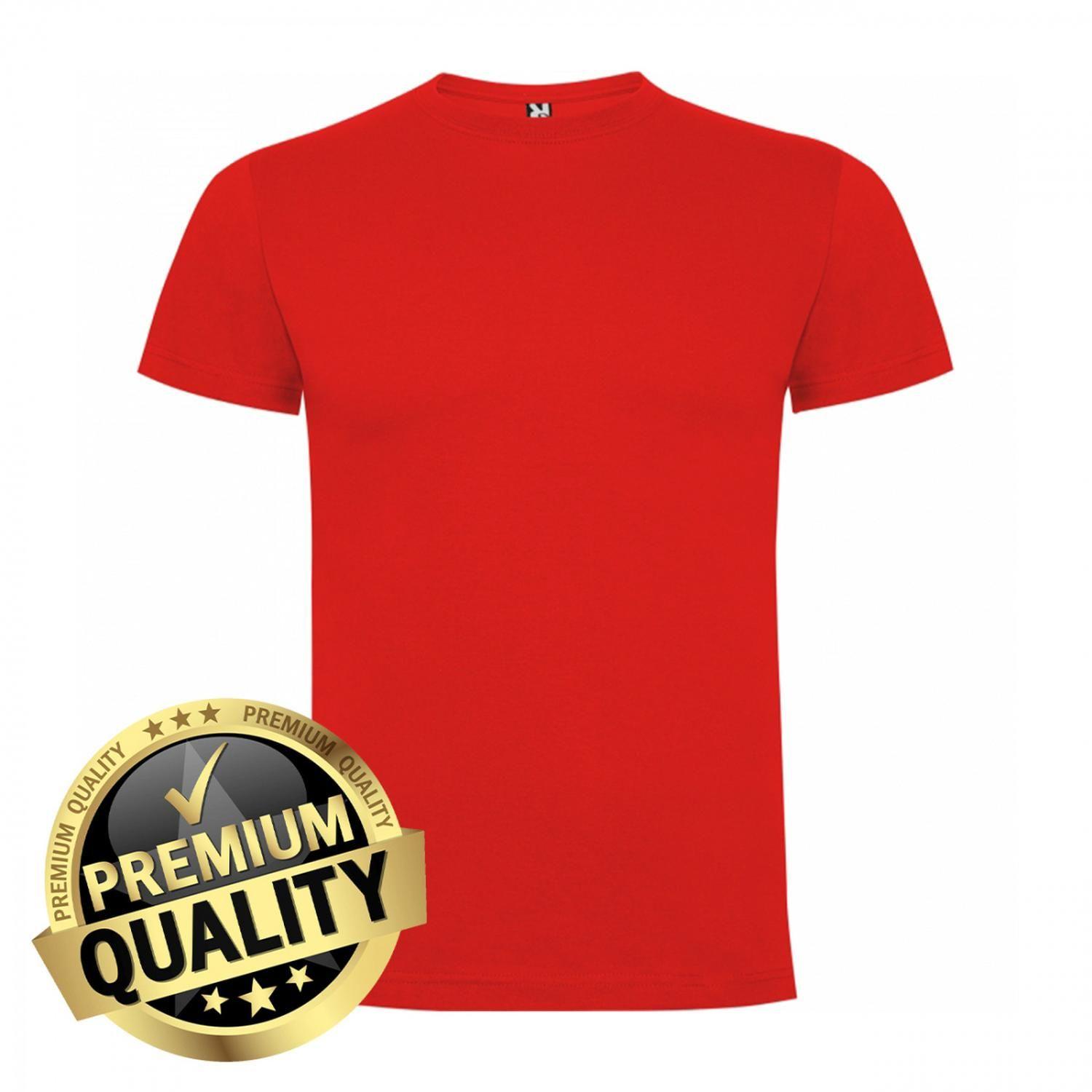 Polera De Algodón Unisex Manga Corta Dogo Premium - Rojo-0