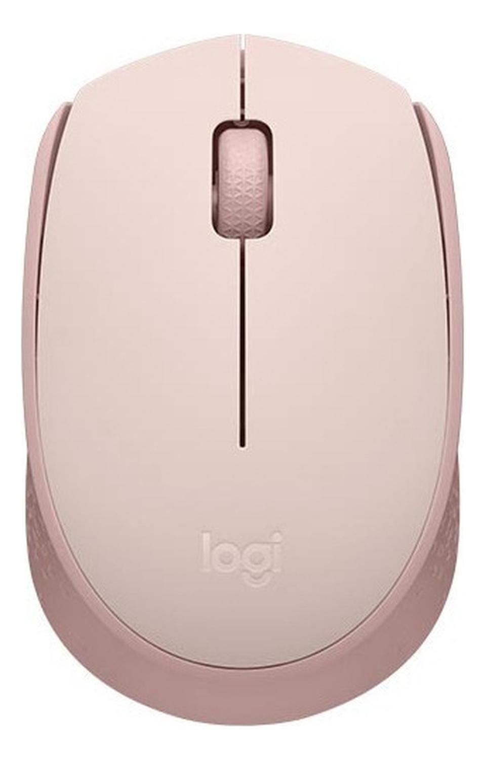 Mouse Inalambrico Logitech M170 Rosado Color Rosa Larga Dura-0