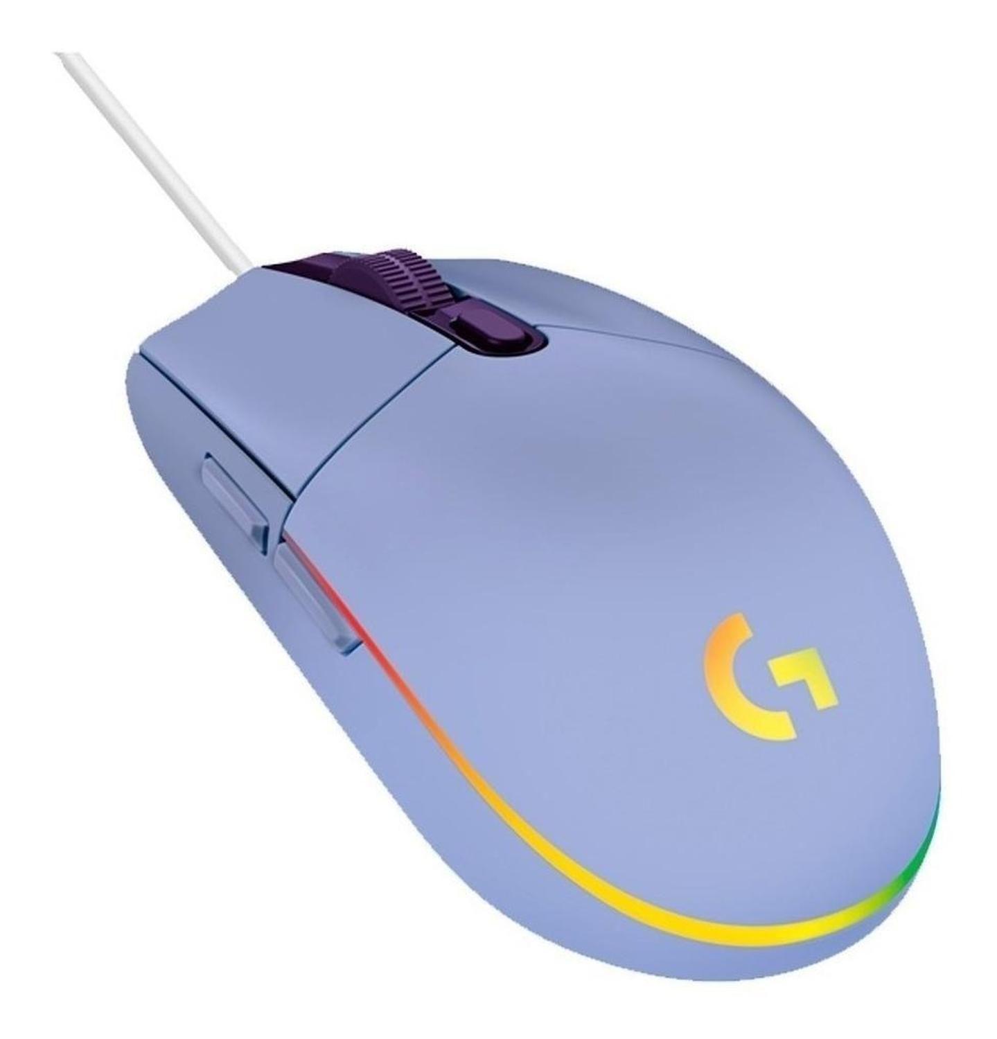 Mouse De Juego Logitech G Series Lightsync G203 Lila-0