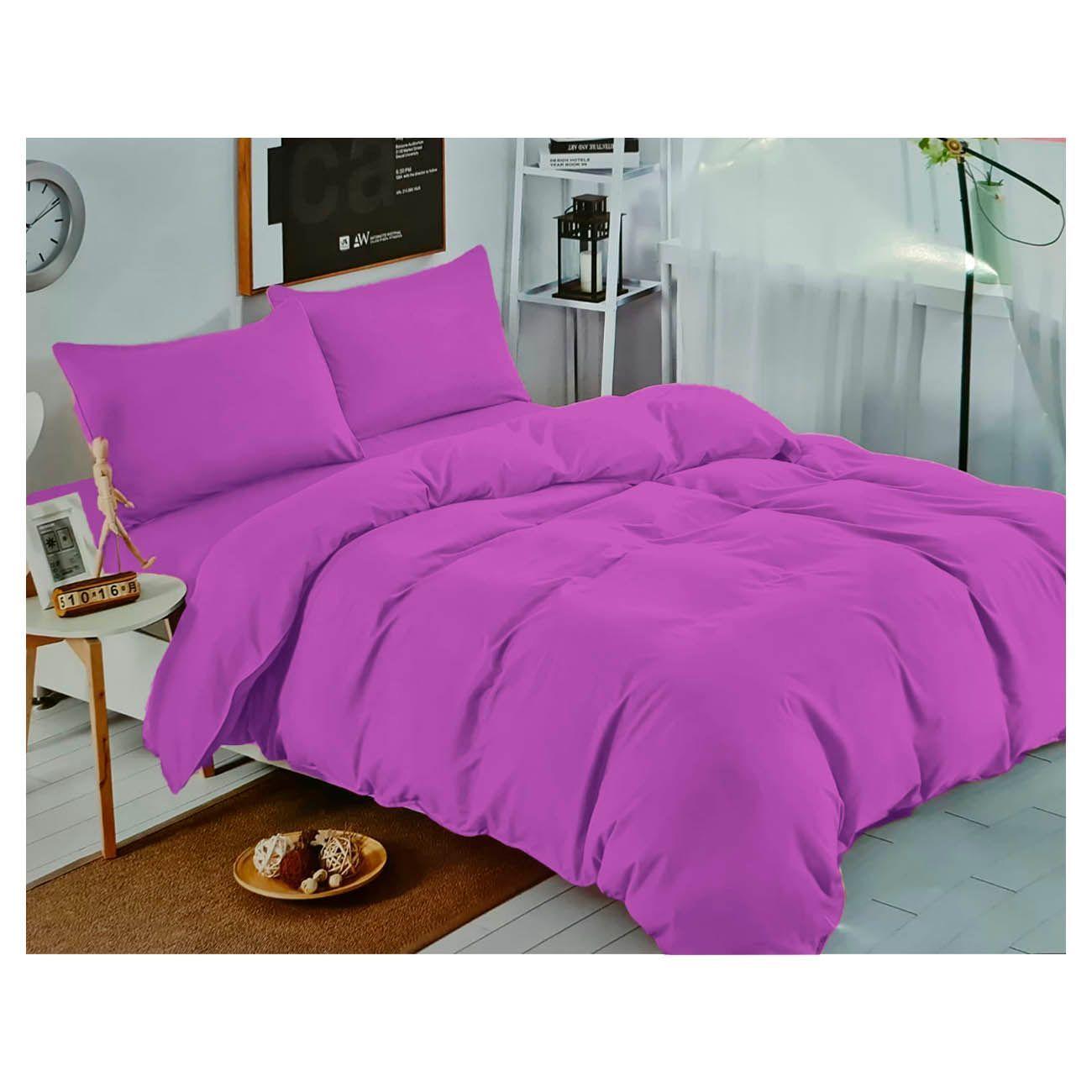 Juego de sabanas Morado 2.5 Plazas Calidad-0