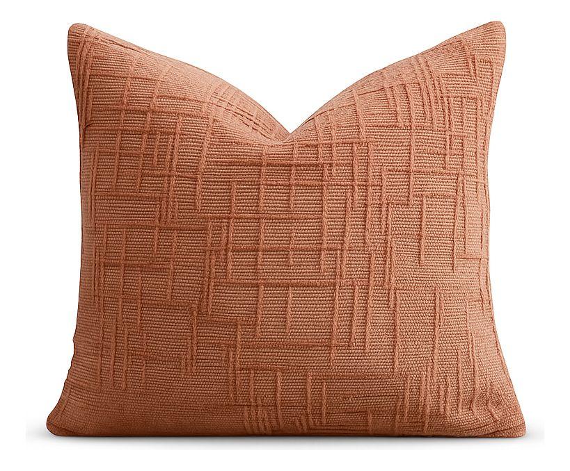 Funda de cojín chenille coral decorativa 45x45 suave 744-2