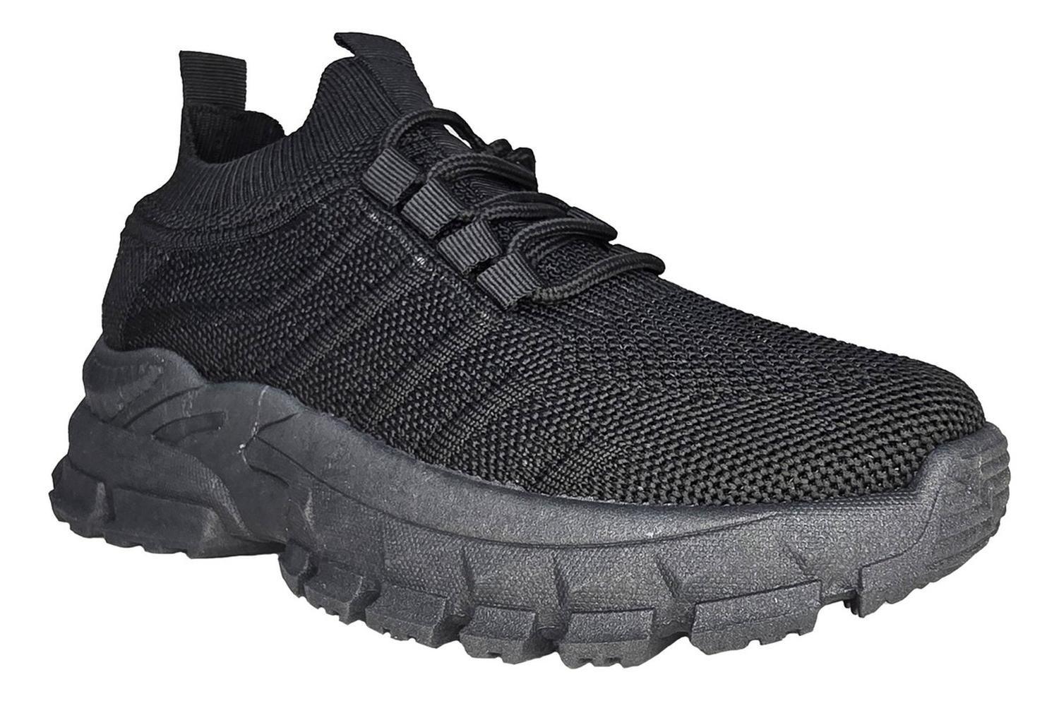 Zapatillas Deportiva Negra Juvenil Unisex 7516-1