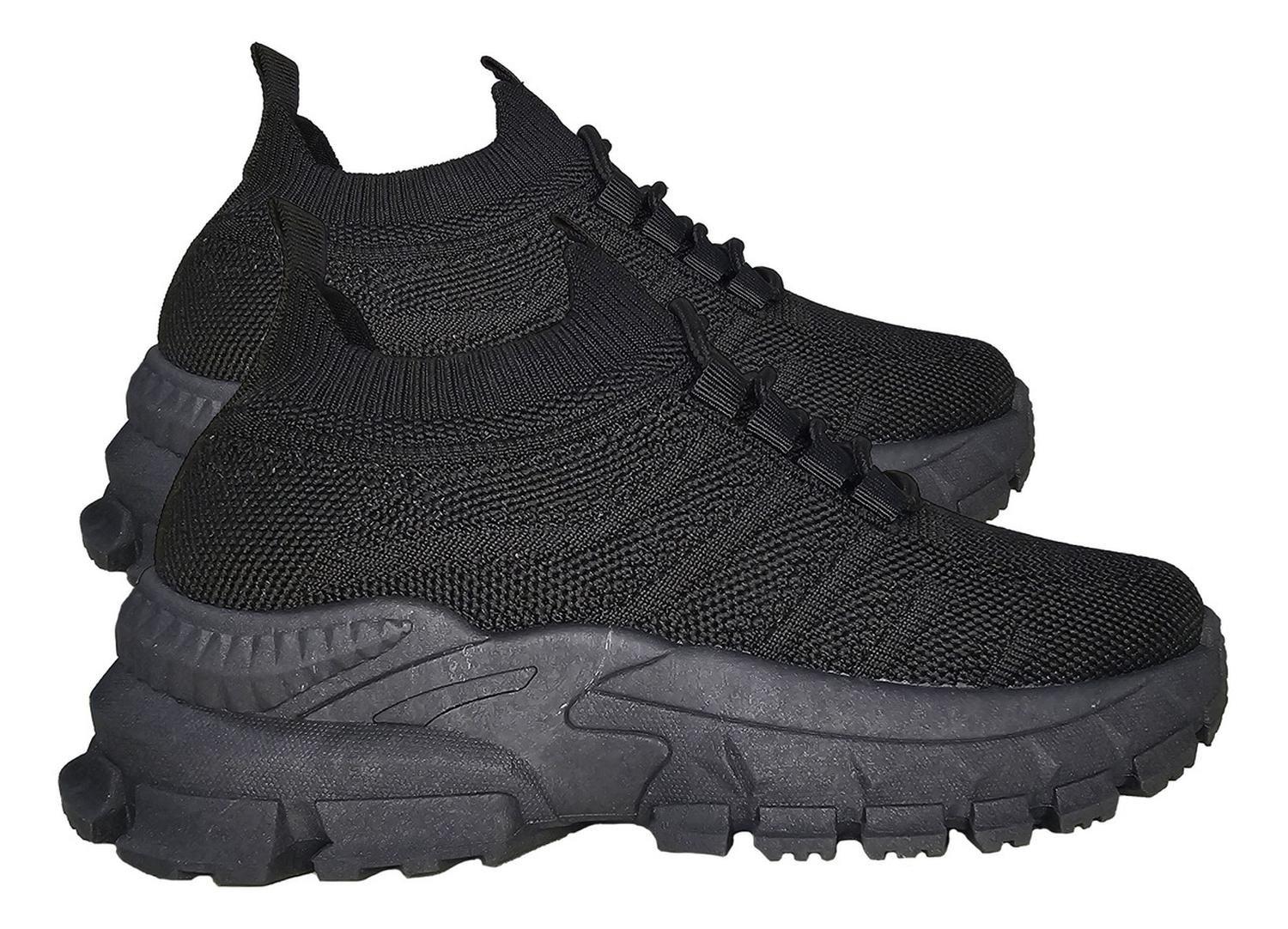 Zapatillas Deportiva Negra Juvenil Unisex 7516-2