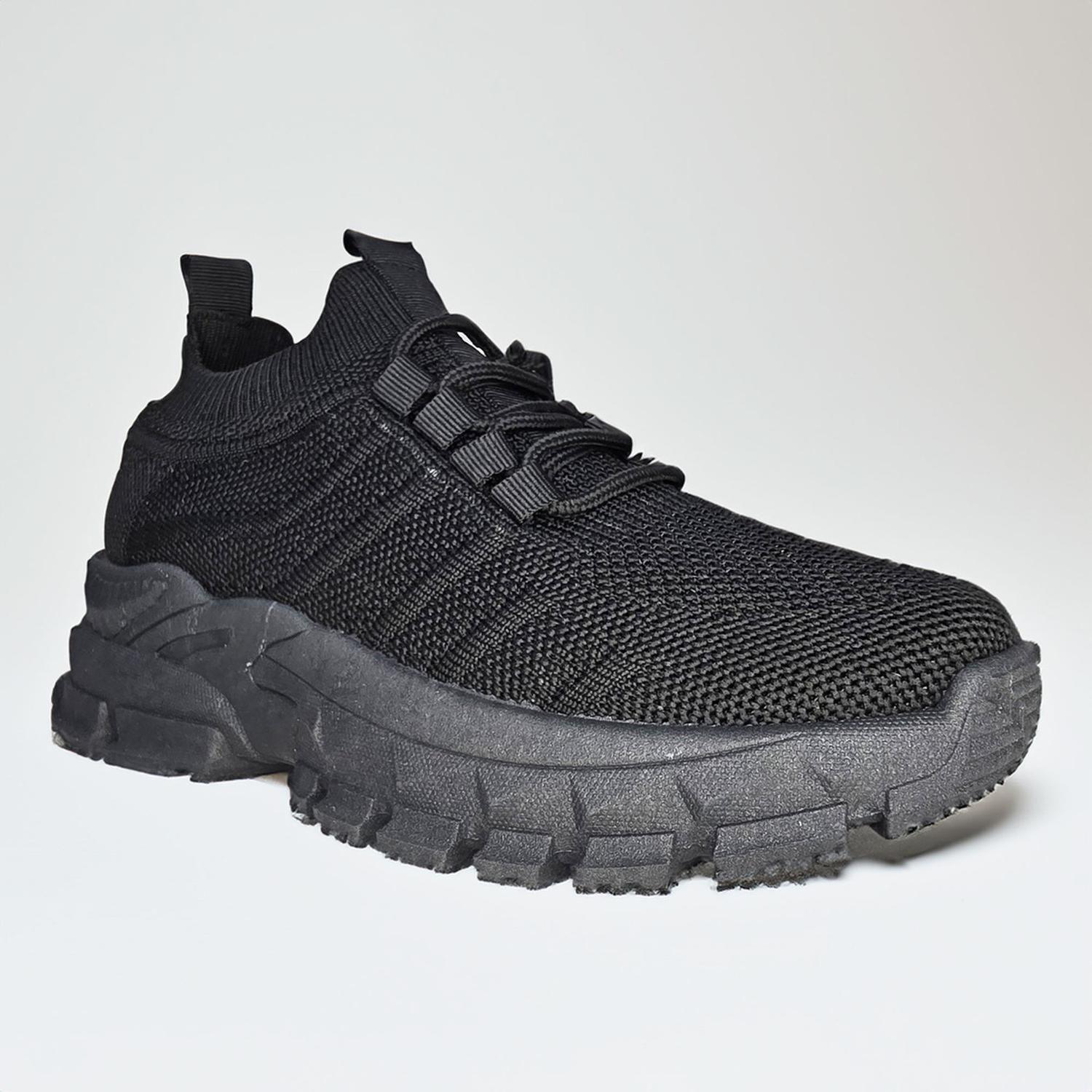 Zapatillas Deportiva Negra Juvenil Unisex 7516-3