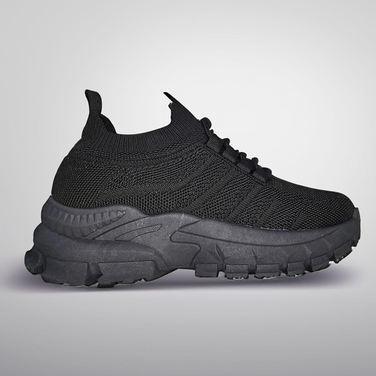 Zapatillas Deportiva Negra Juvenil Unisex 7516-4