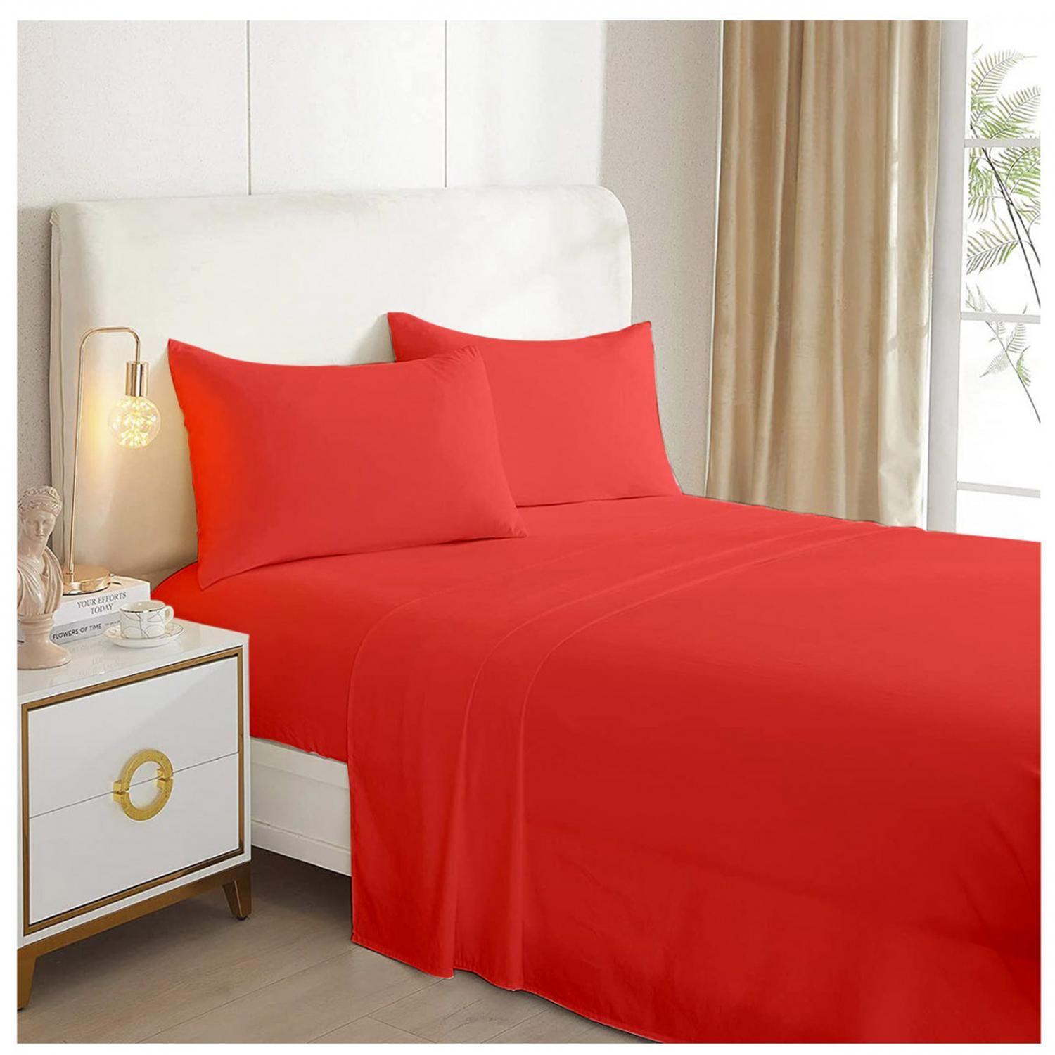 Juego De Sabanas 1.5 Plazas 144 hilos - Excelente Calidad Colores-0