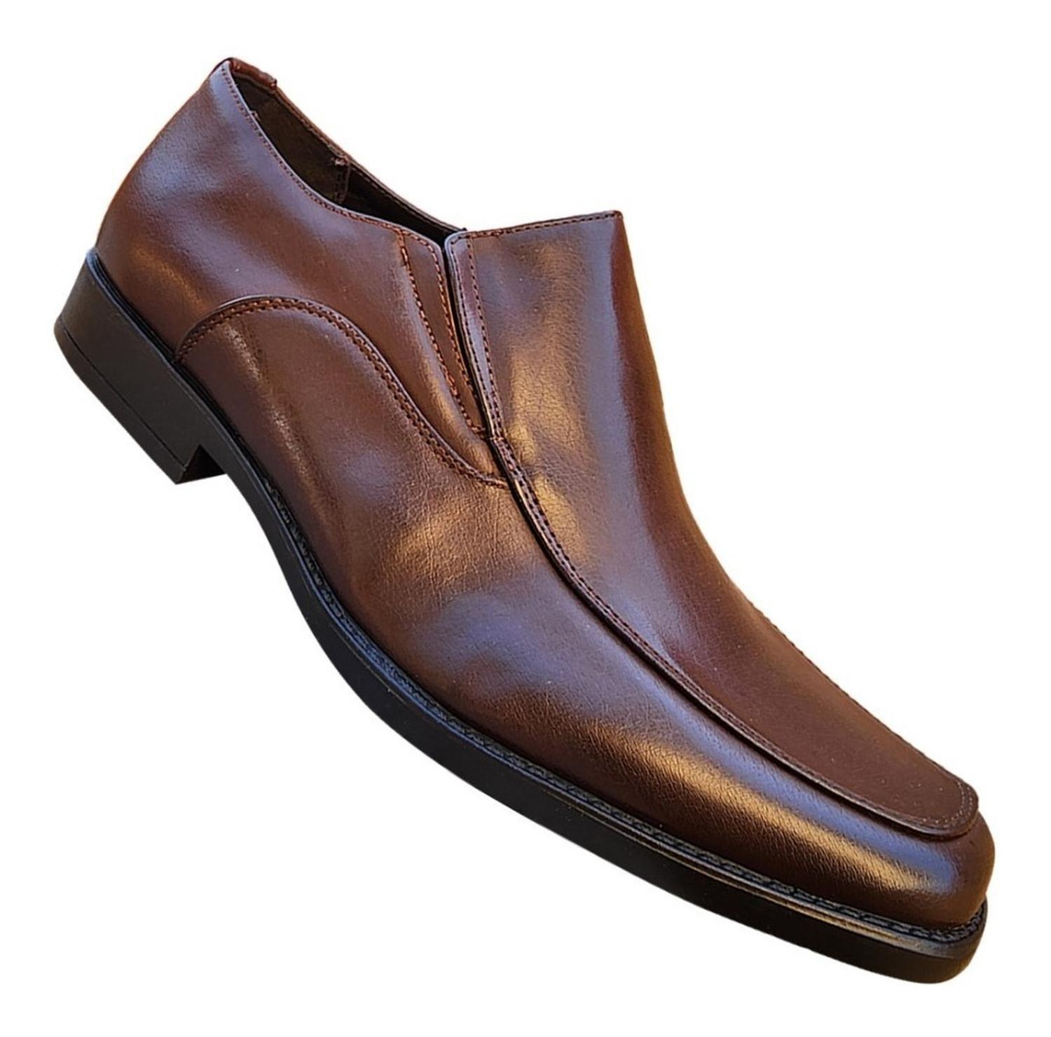 Zapato Formal De Vestir Sin Cordon Adolecentes Café 3225-0