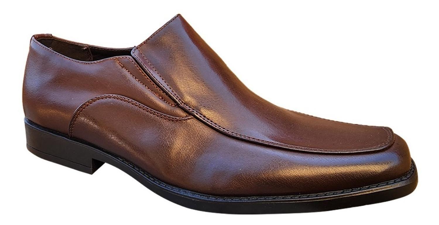 Zapato Formal De Vestir Sin Cordon Adolecentes Café 3225-1