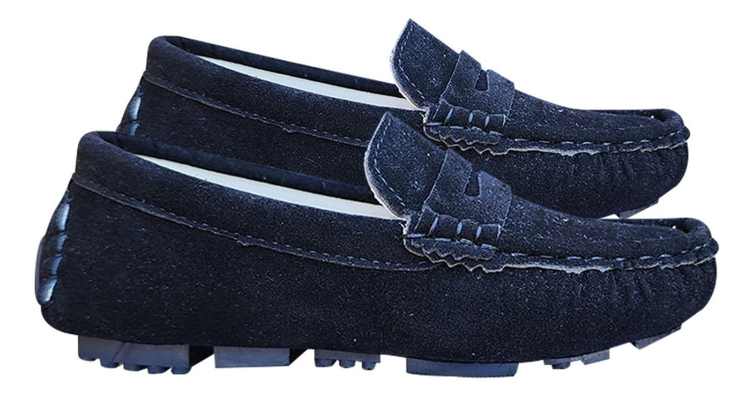Zapato Mocasin Para Niños Suela Plana Casual Liviano 7708-3
