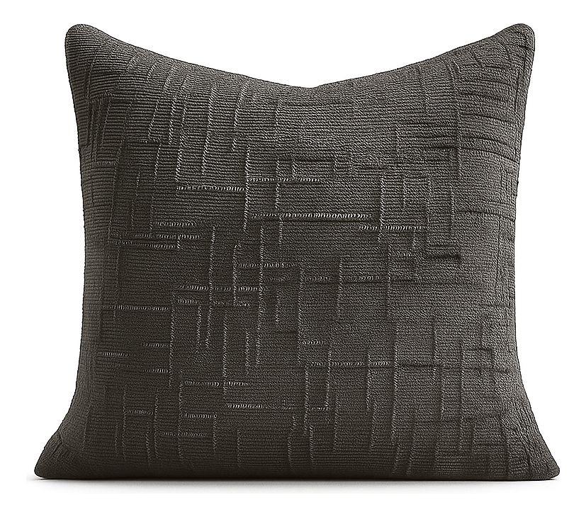 Funda cojín 45x45 color gris textura chenille sofá cama 744-4