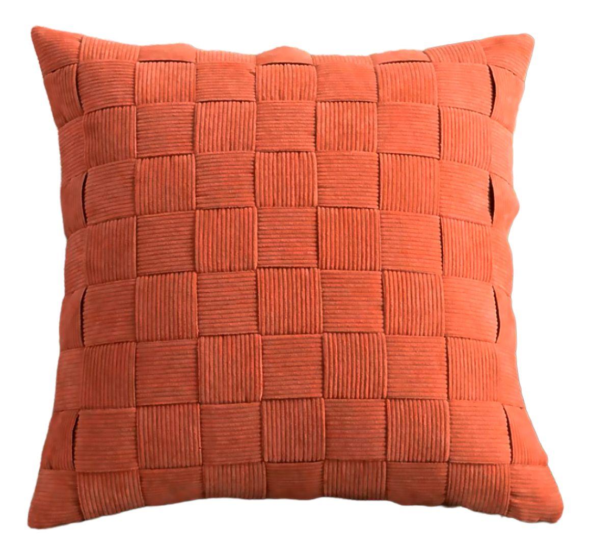 Funda Cojín 45x45 cm | Entrelazado Terracota Elegante - 464-0