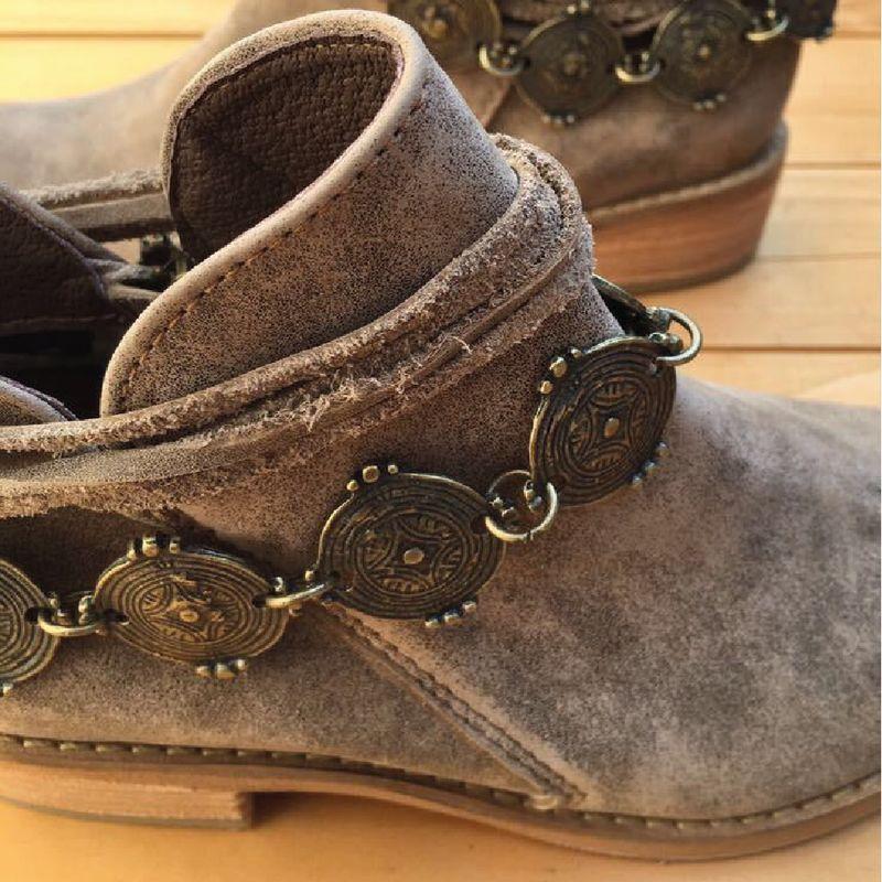 Botín Monedas Taupé Milah-1