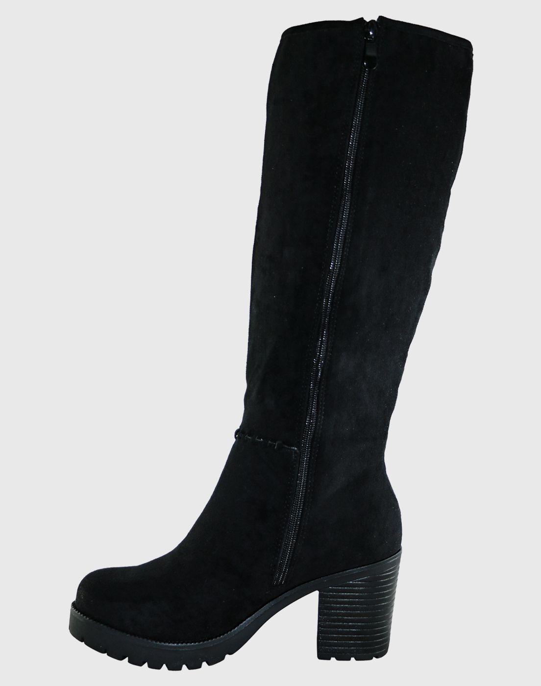 Bota Sgamuza Costuras  Negro Danicolle-2