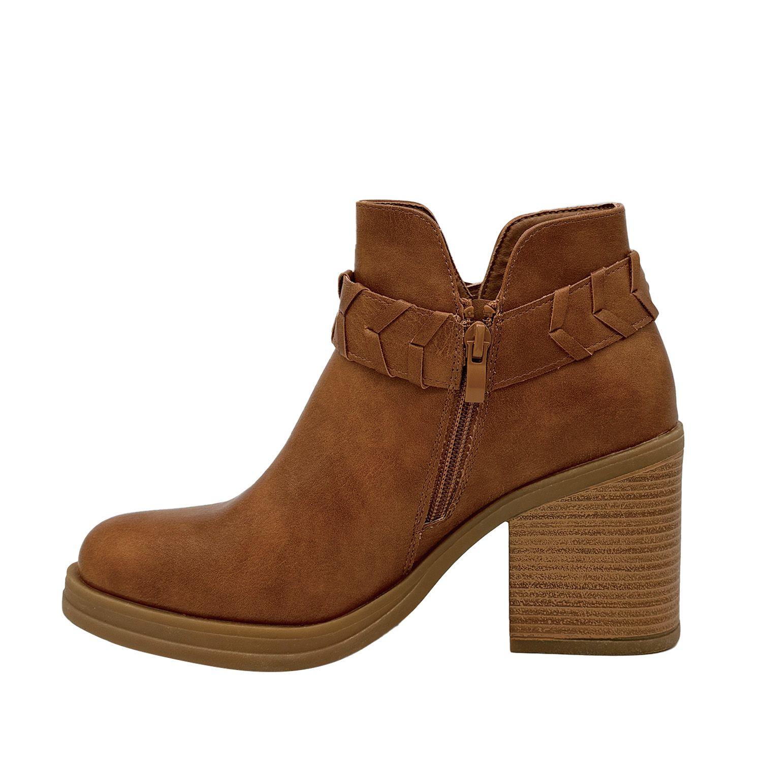 Botin para mujer liso Cafe Danicolle-2
