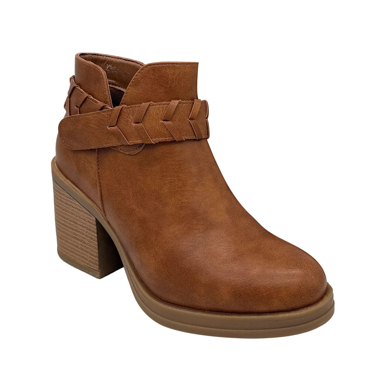 Botin para mujer liso Cafe Danicolle-4