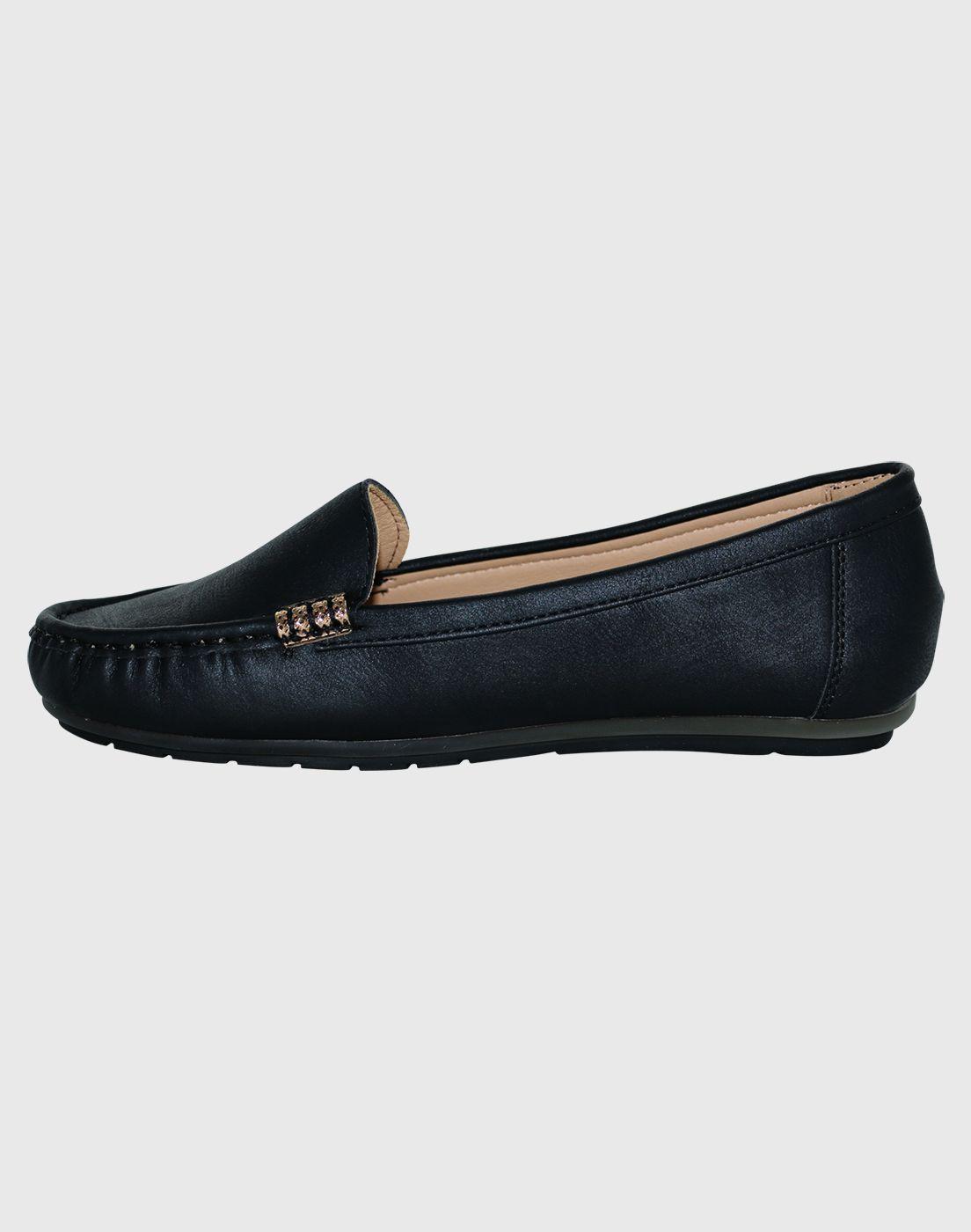 Mocasin argollas Negro Danicolle-3