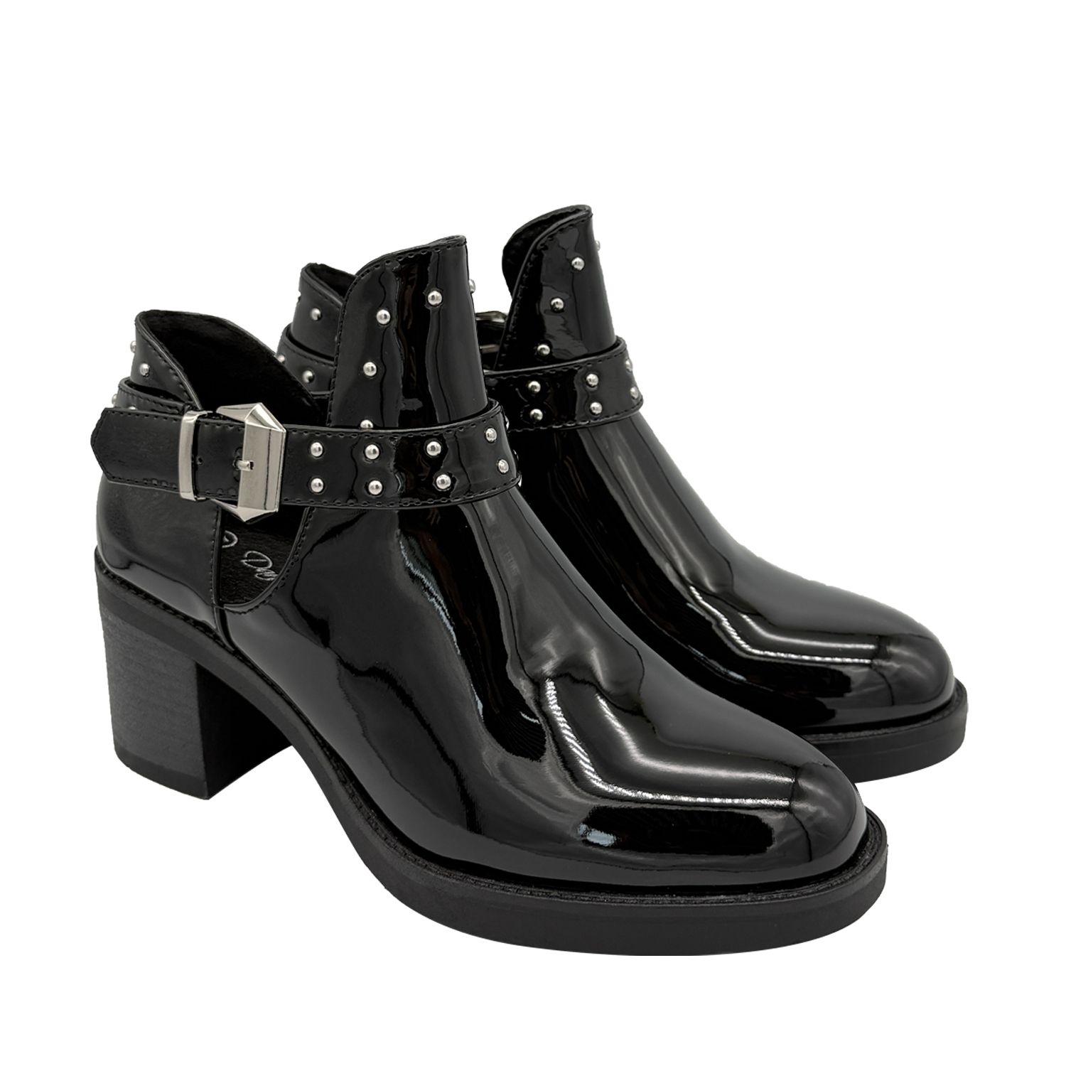 Botin para mujer veraniego Negro Danicolle-1