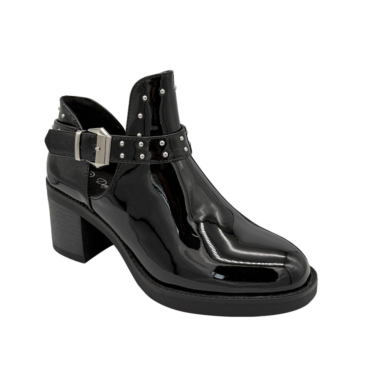 Botin para mujer veraniego Negro Danicolle-4