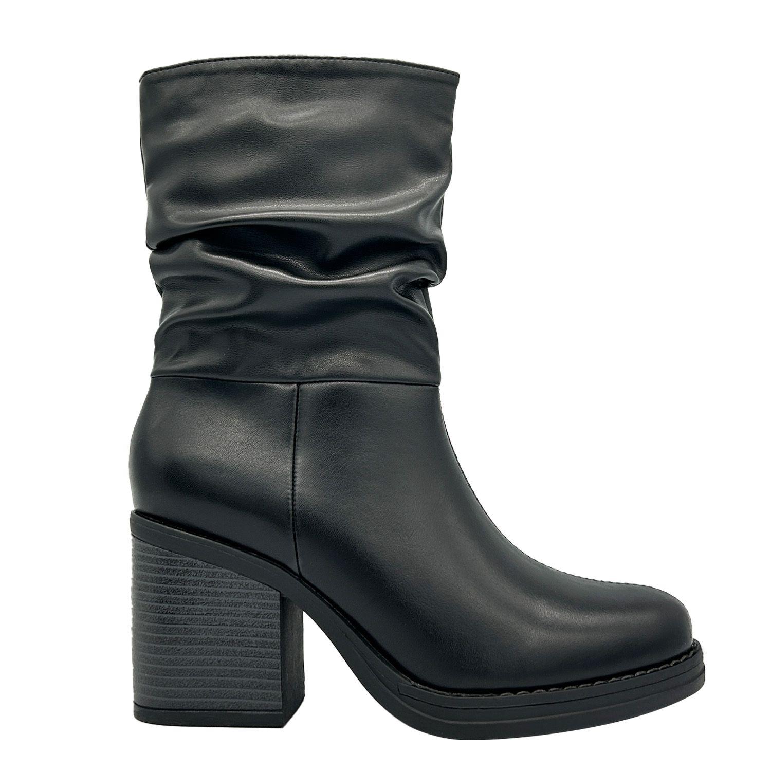 Bota para mujer, Negro, media pantorrilla Danicolle-4