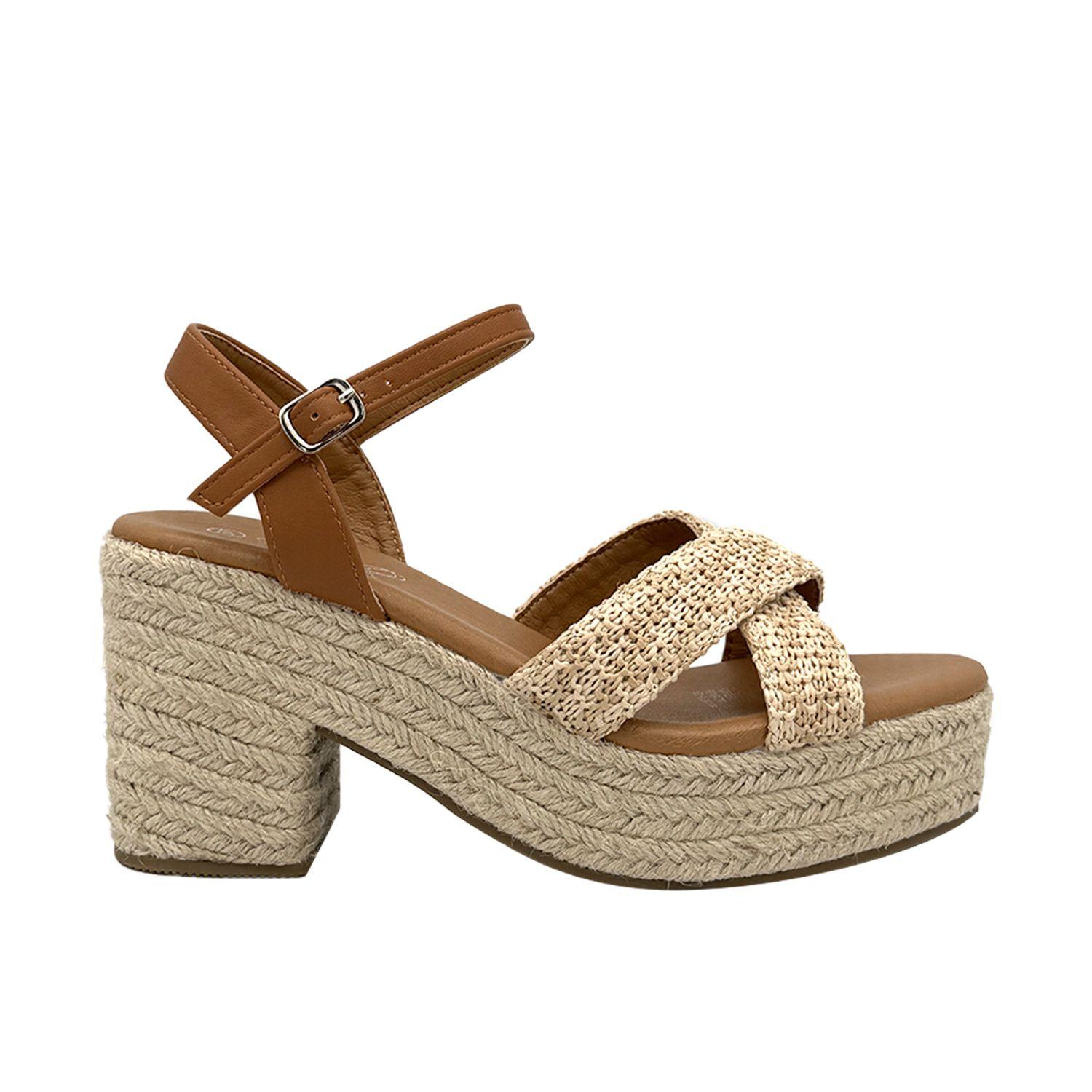 Sandalia mujer yute Khaki Danicolle-0