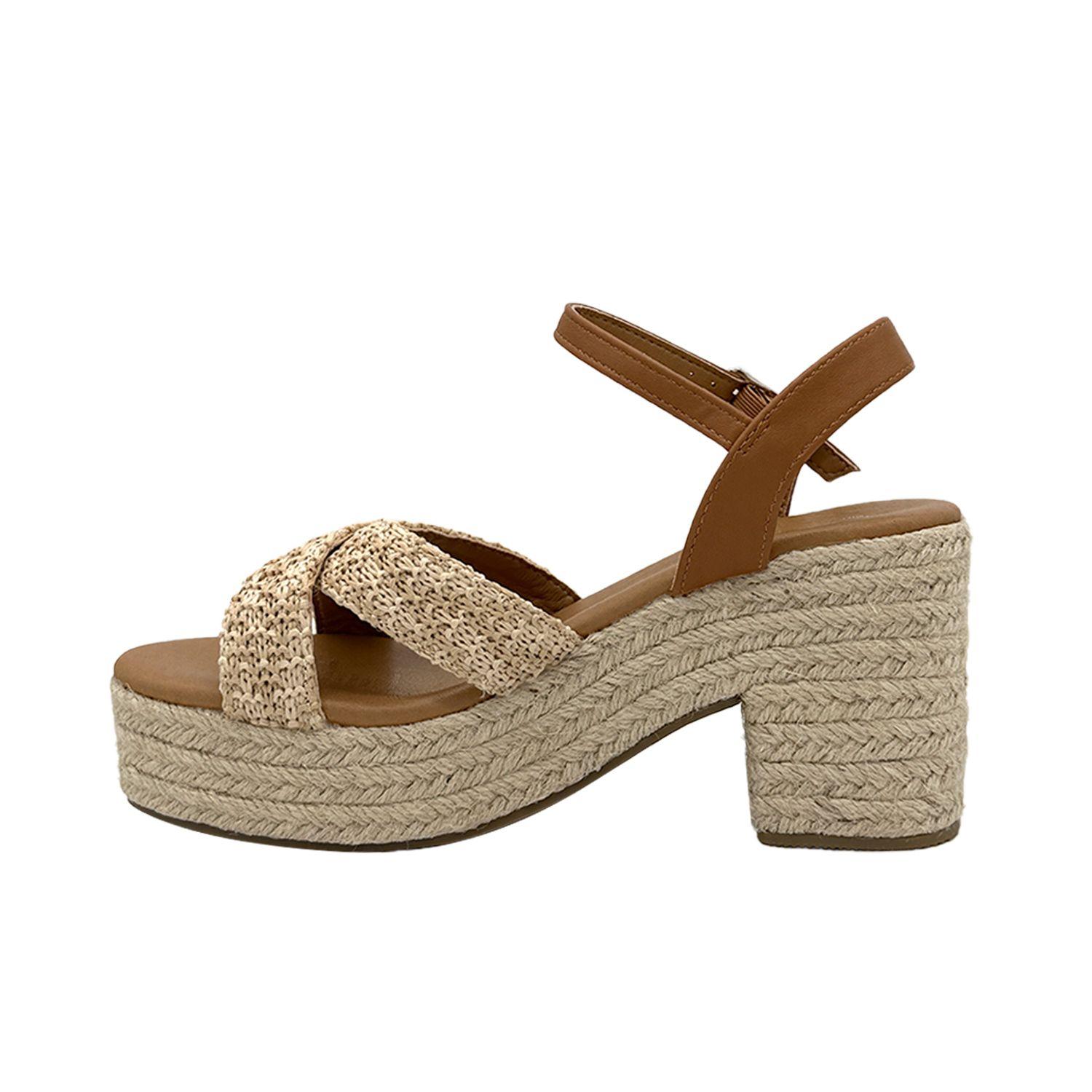 Sandalia mujer yute Khaki Danicolle-2