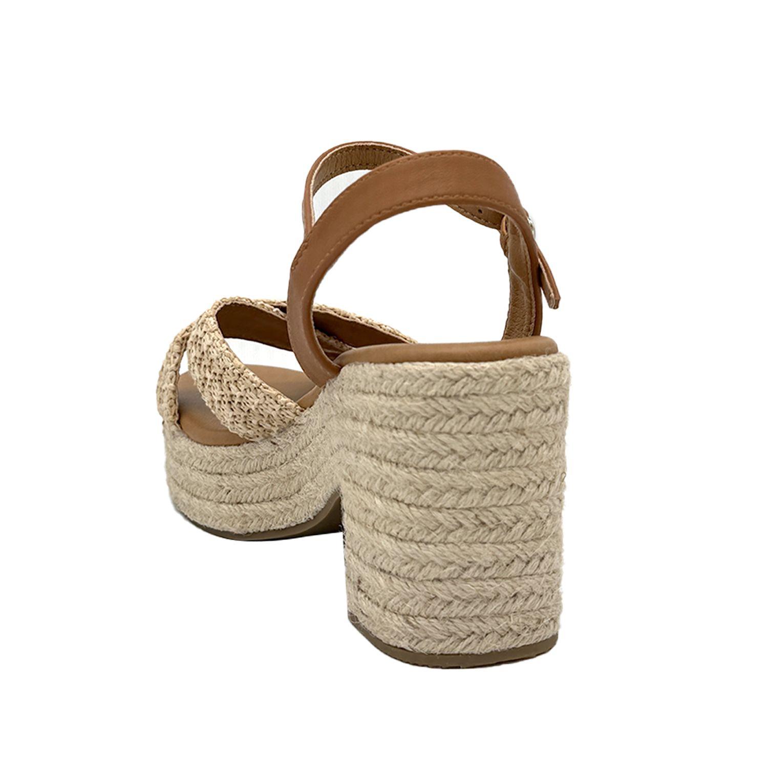 Sandalia mujer yute Khaki Danicolle-3