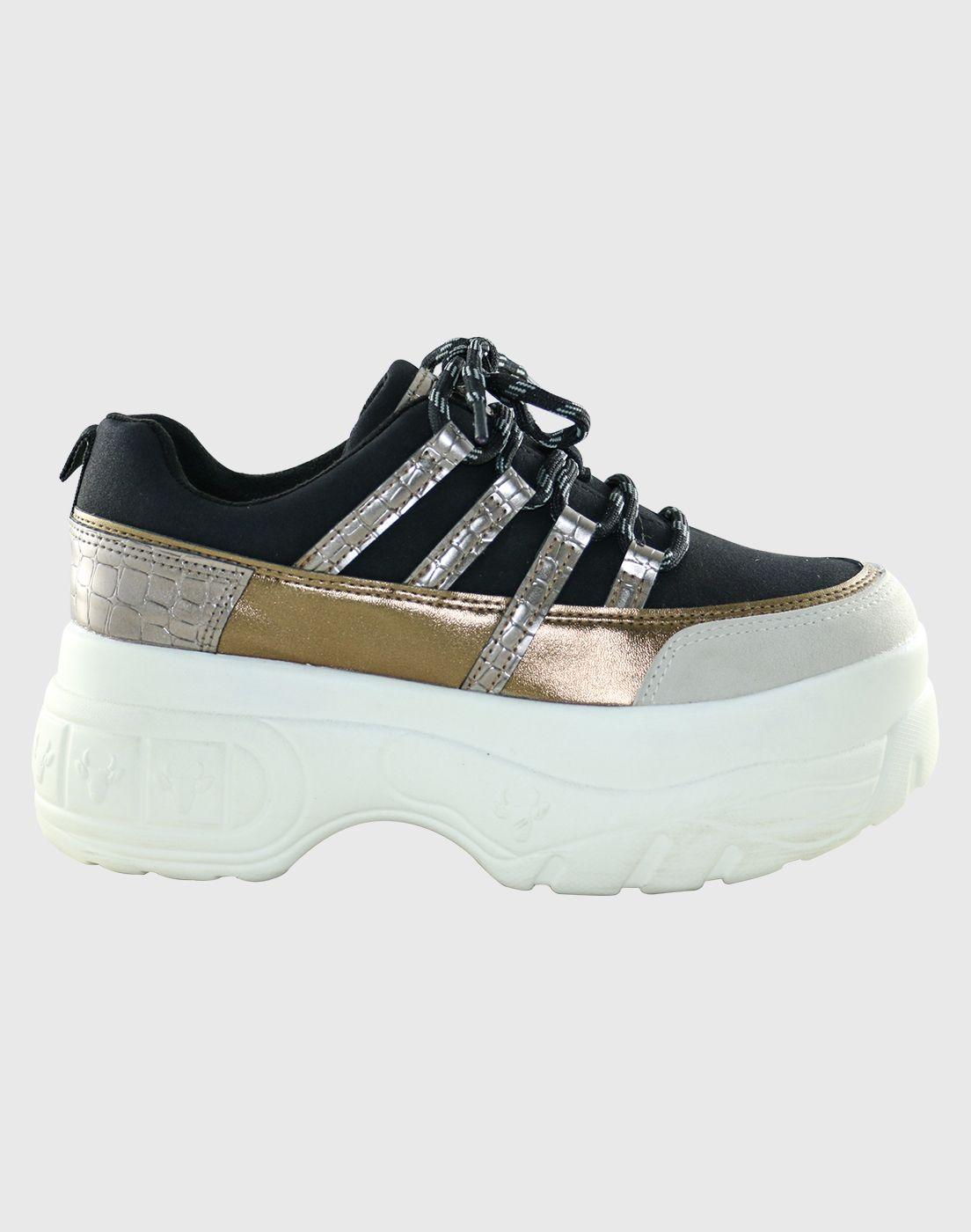Zapatilla alta Deer Negro Danicolle-1