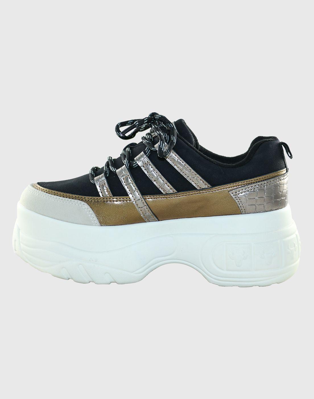 Zapatilla alta Deer Negro Danicolle-2