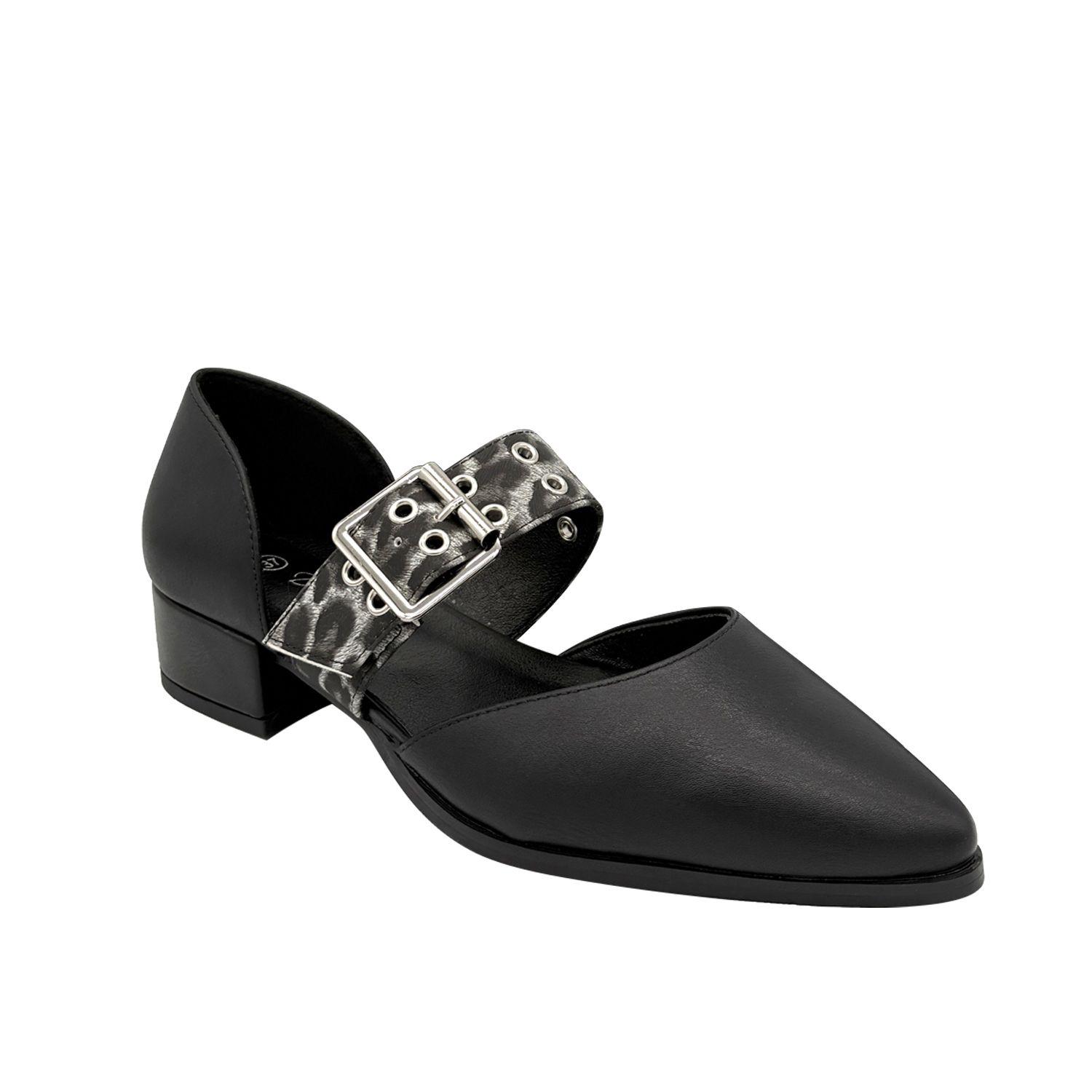 Ballerina para mujer puntuda Negro Danicolle-1