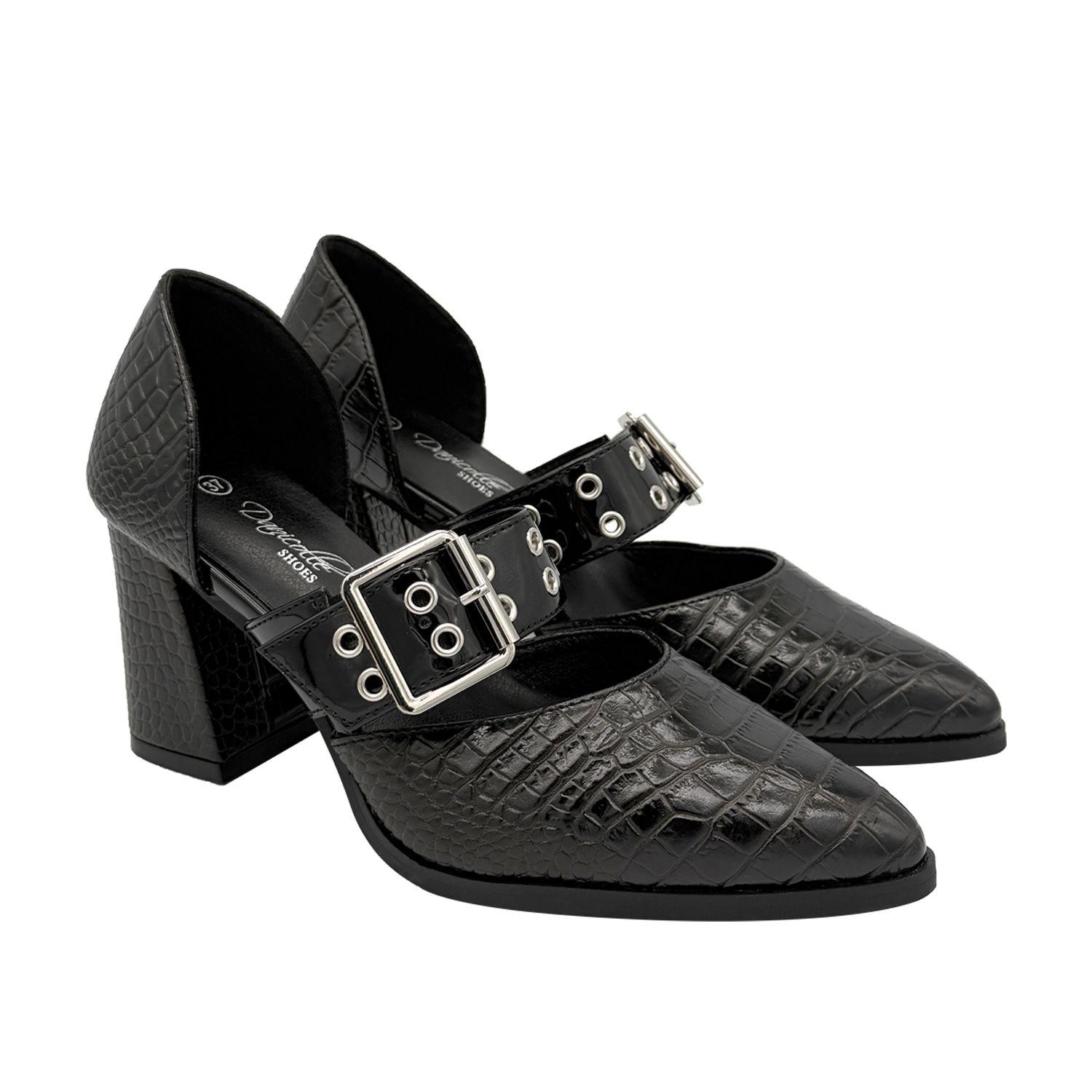 Zapato para mujer puntiagudo Negro Danicolle-1