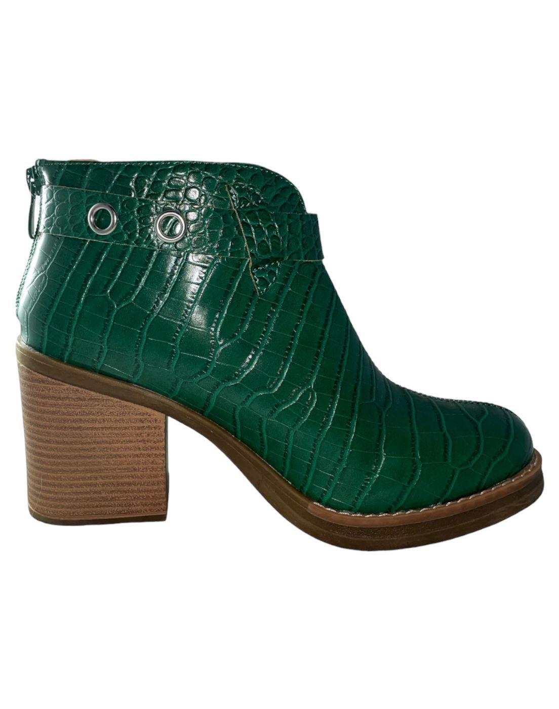 Botin Verde croco Correa-3