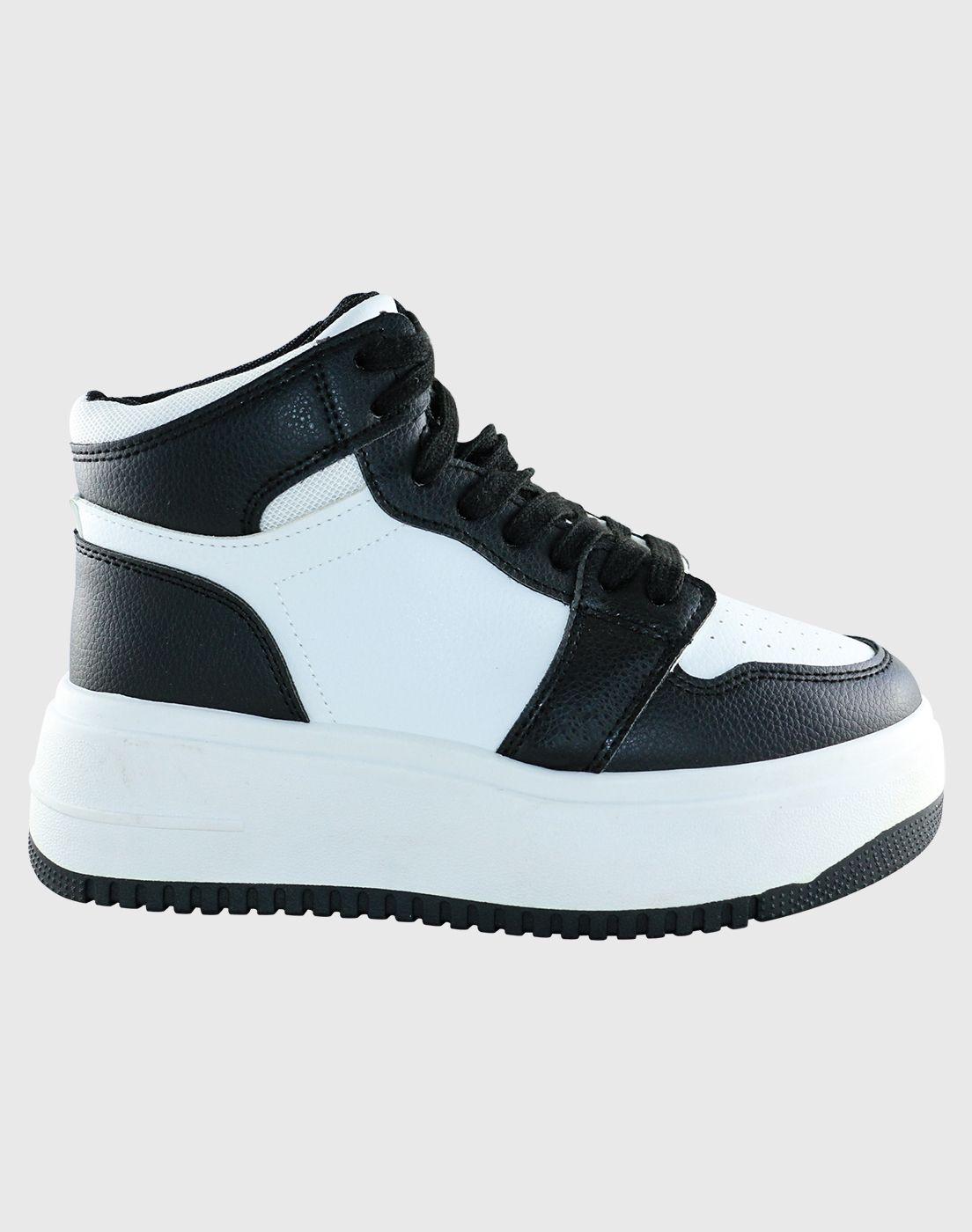 Zapatilla HighBasquet Negro Danicolle-1