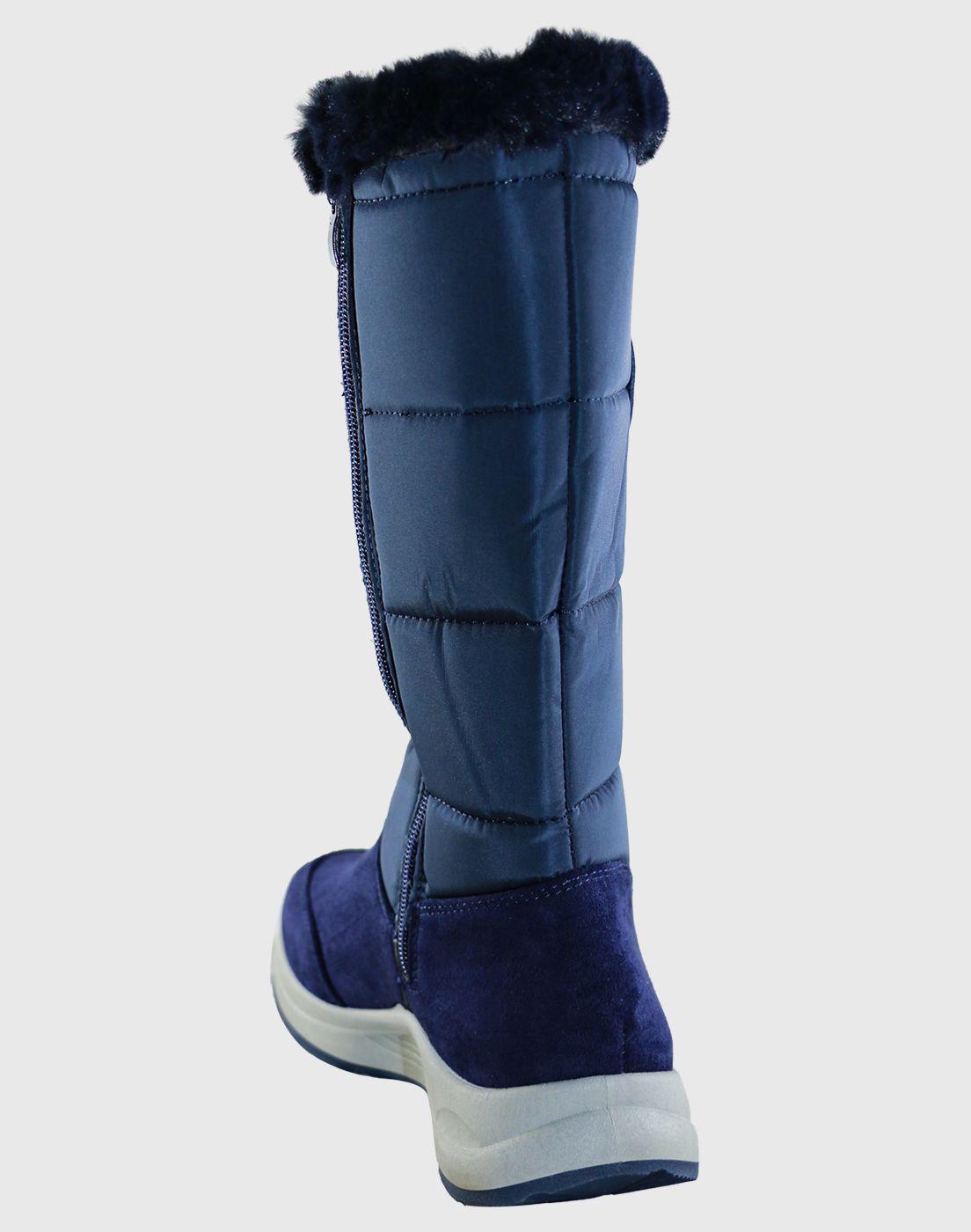 Bota media pierna parka Azul Danicolle-3