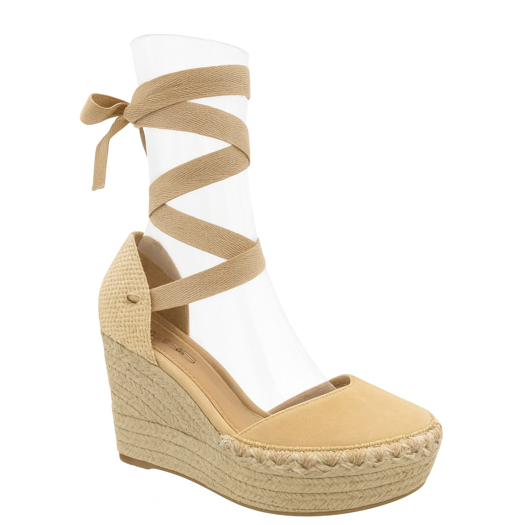 Sandalia con amarre Beige Danicolle-1