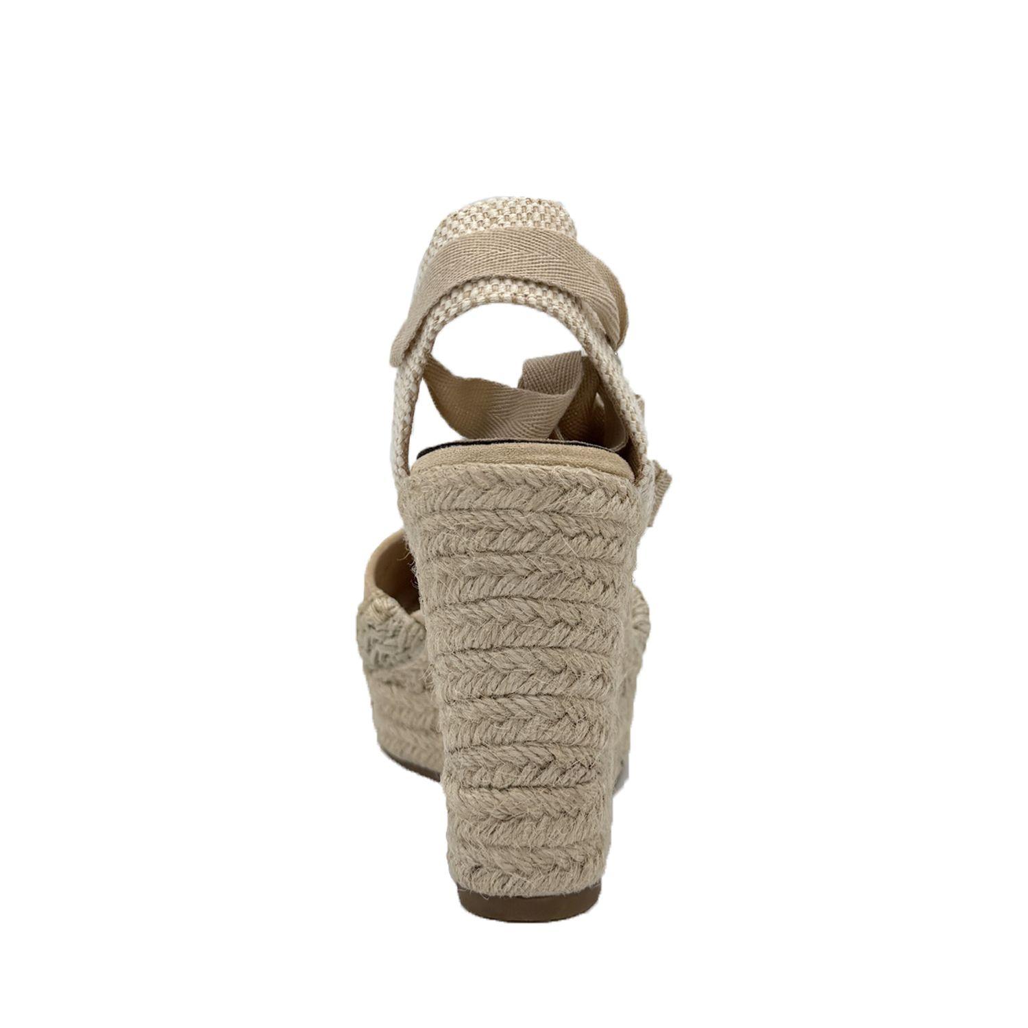 Sandalia con amarre Beige Danicolle-4