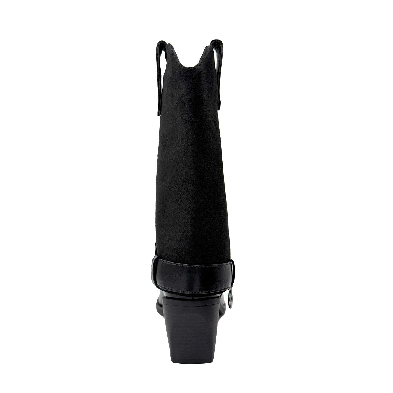 Bota para mujer polaina desmontable negro Danicolle-3