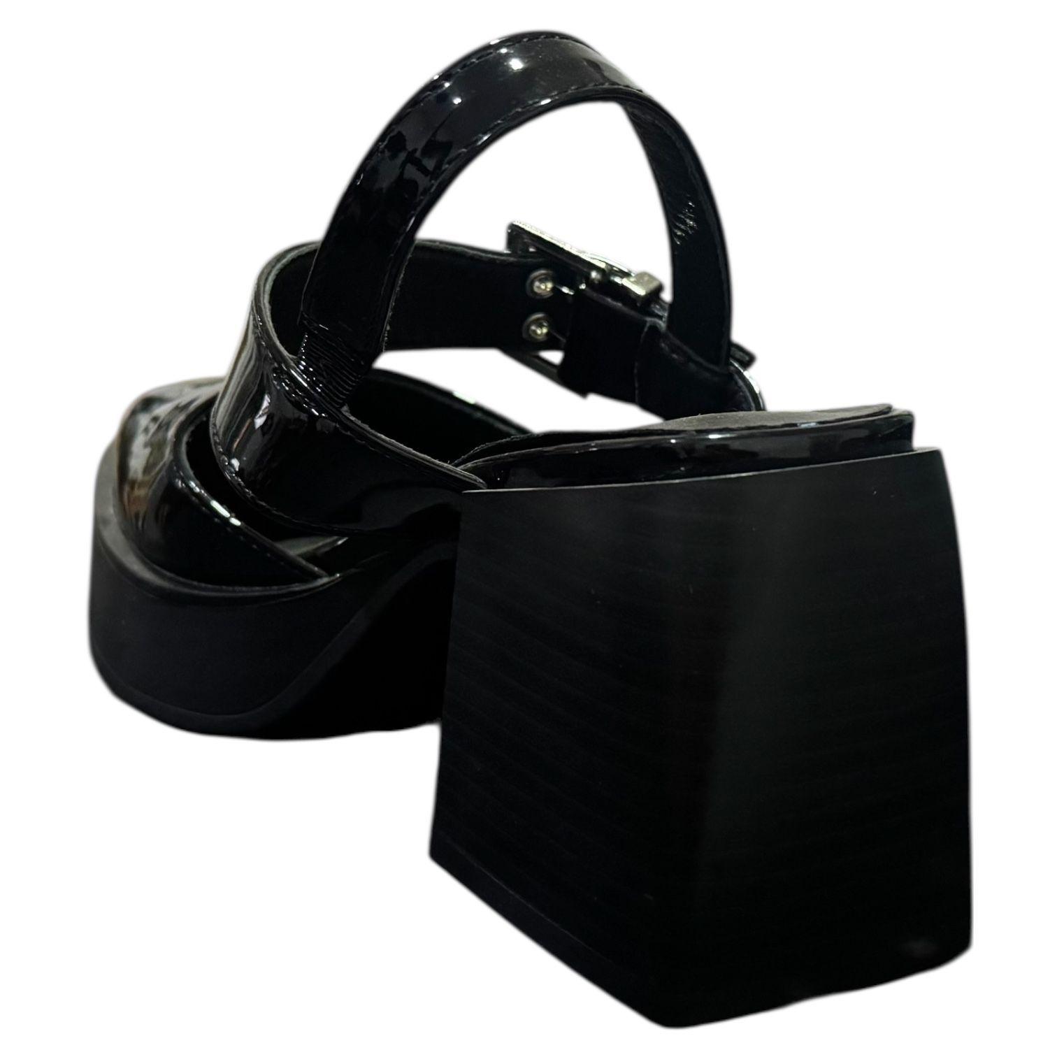 Zapato para mujer taco grueso Negro Danicolle-2