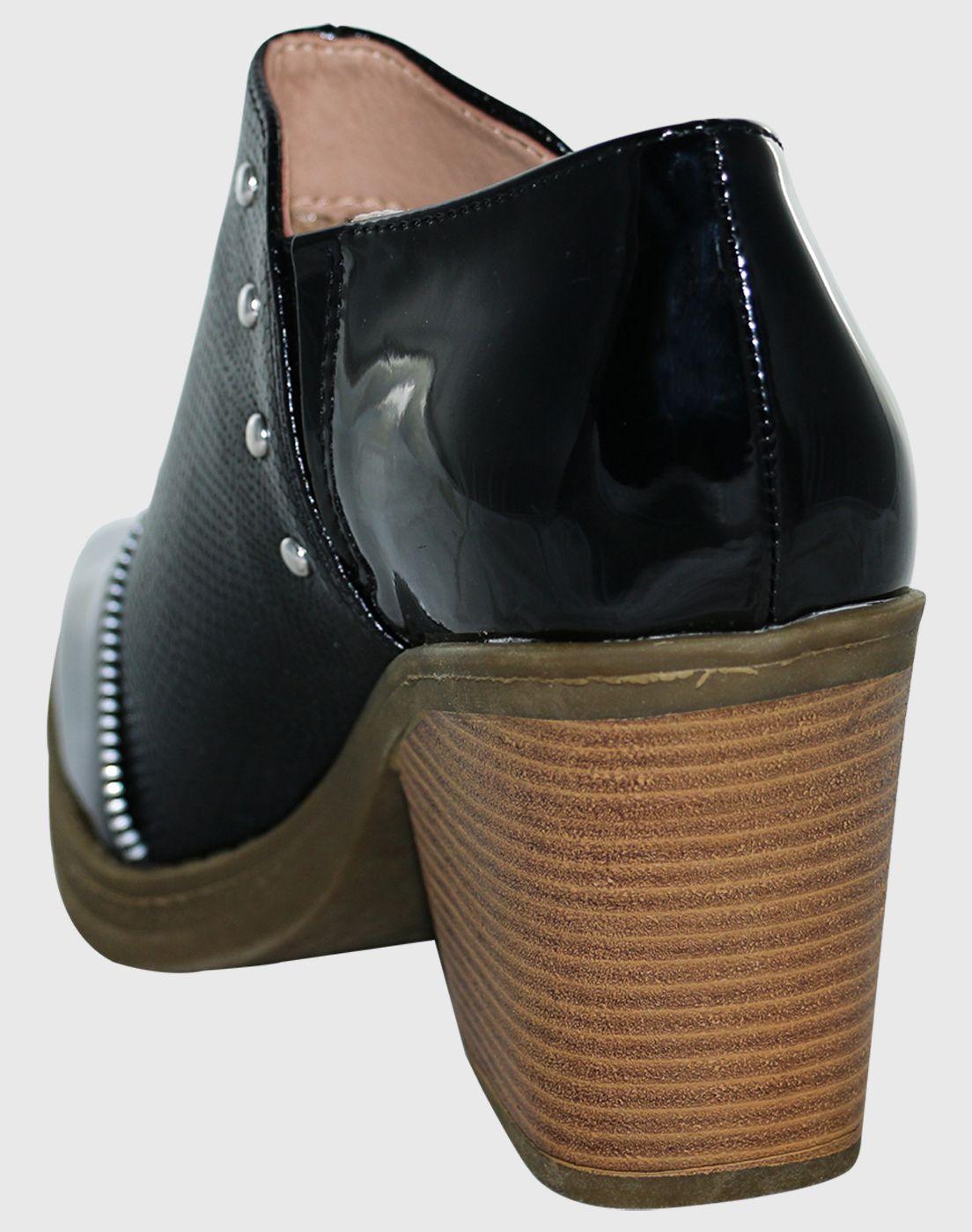 Botin Monalisa alto Negro Danicolle-3