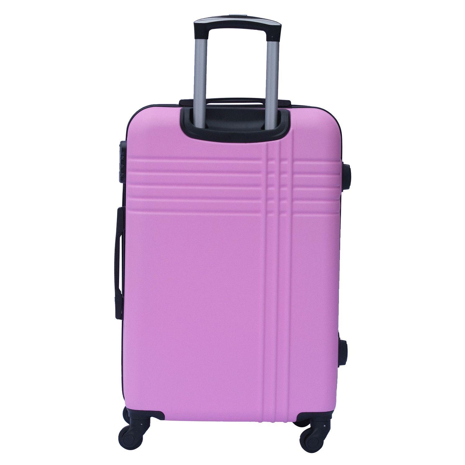 Maleta ABS para viaje 28 Rosado Danicolle-1