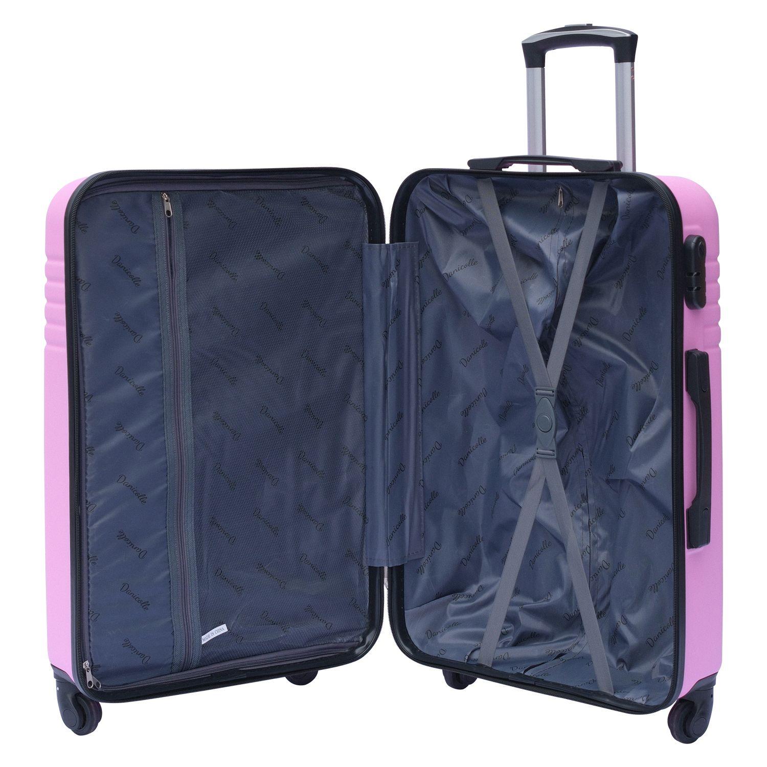 Maleta ABS para viaje 28 Rosado Danicolle-2