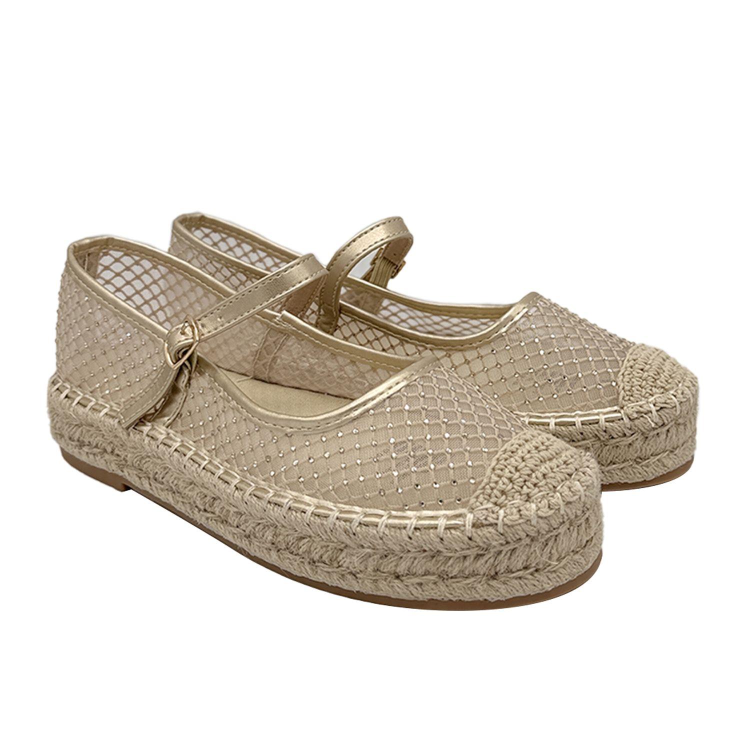 Ballerina para mujer Yute Dorado-1