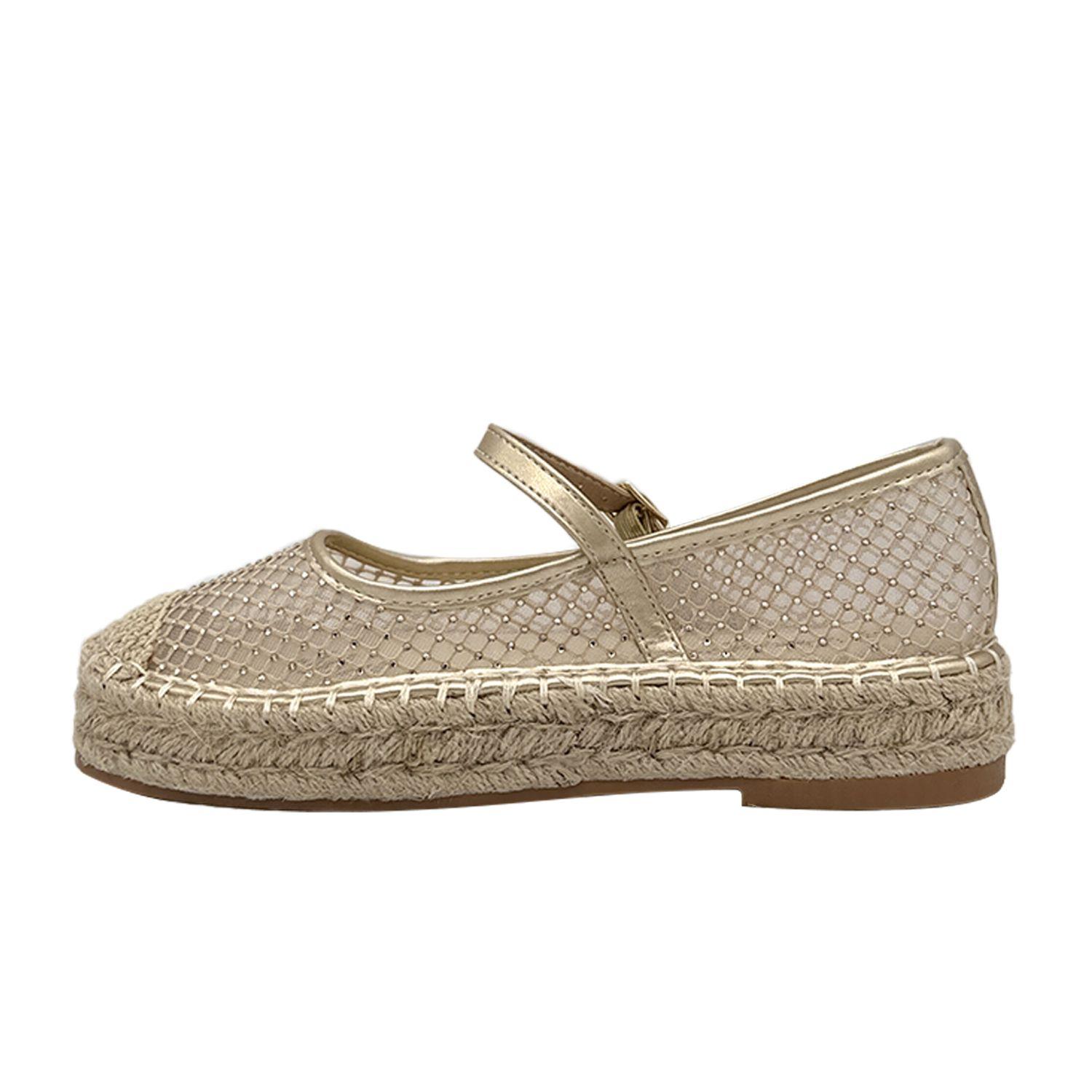 Ballerina para mujer Yute Dorado-2
