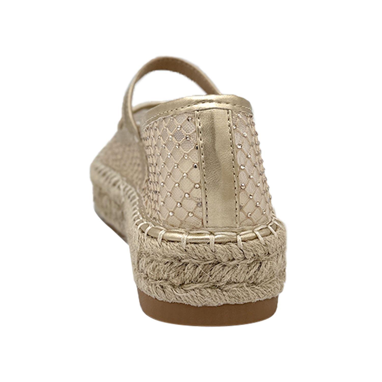 Ballerina para mujer Yute Dorado-3